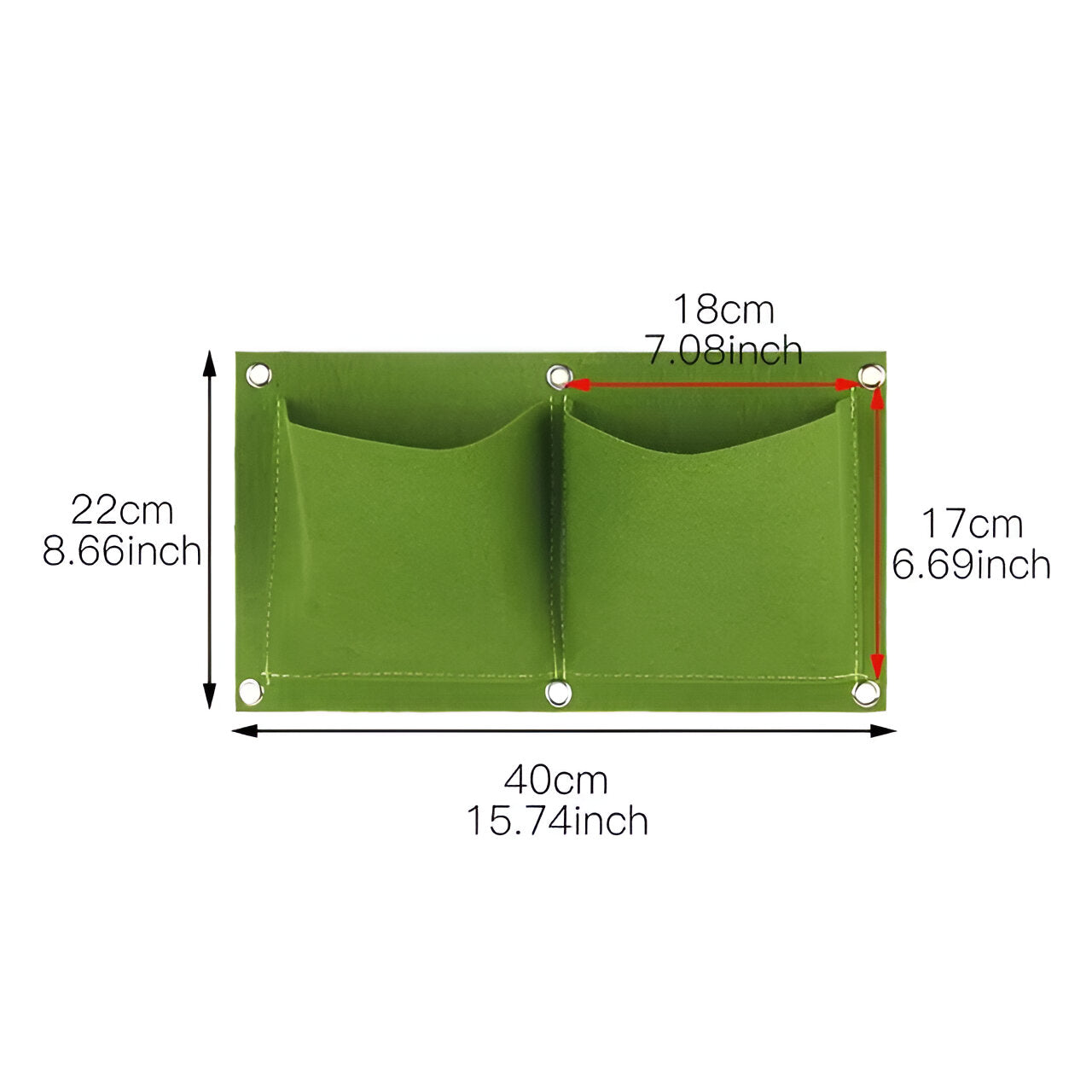 Borsa da appendere per il giardino - Perfetta per appendere le piante e per l'esterno. - 2 griglia verde - garden Garden accessories Garden supplies - Concept Palermo