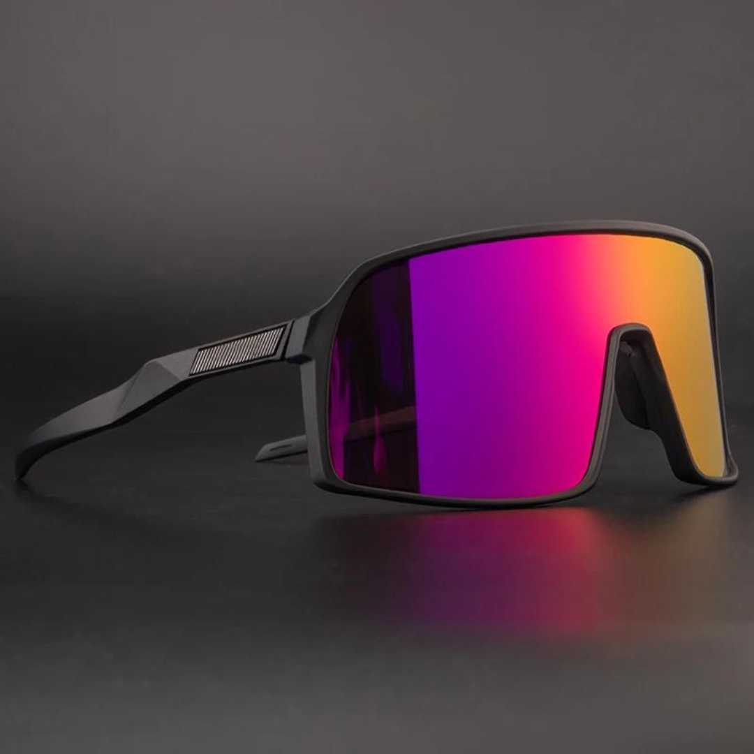 Occhiali da sole da ciclismo unisex - rosa scuro nero - Men's Women's - Concept Palermo