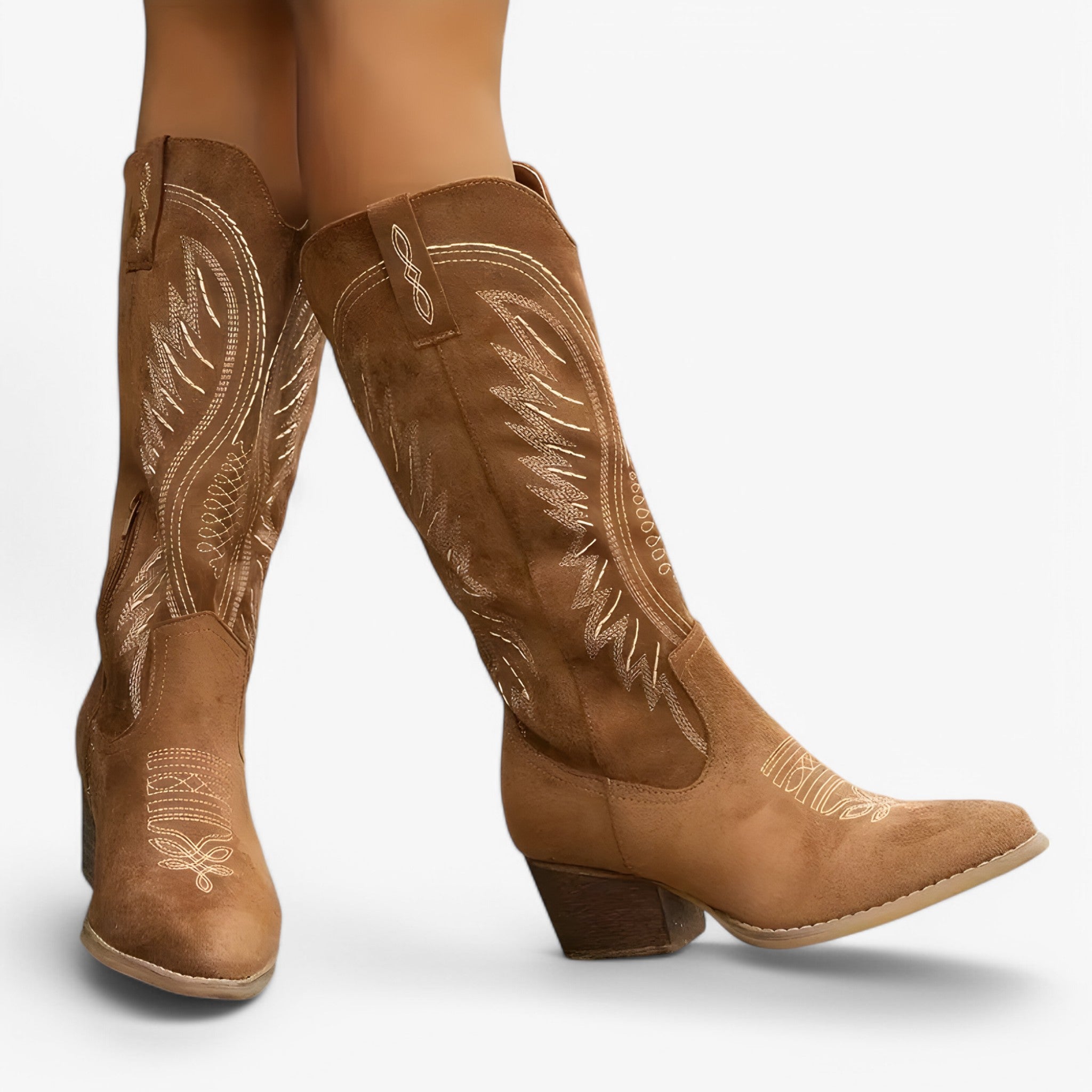 Lina - Stivali da Cowboy Trendy - Marrone - week40-wednesday women - Concept Palermo