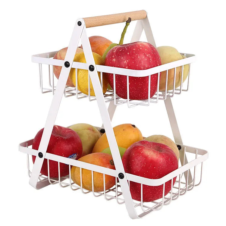 FruitCascade - Cesto di frutta a 3 strati - 2 livelli bianco - home - Concept Palermo