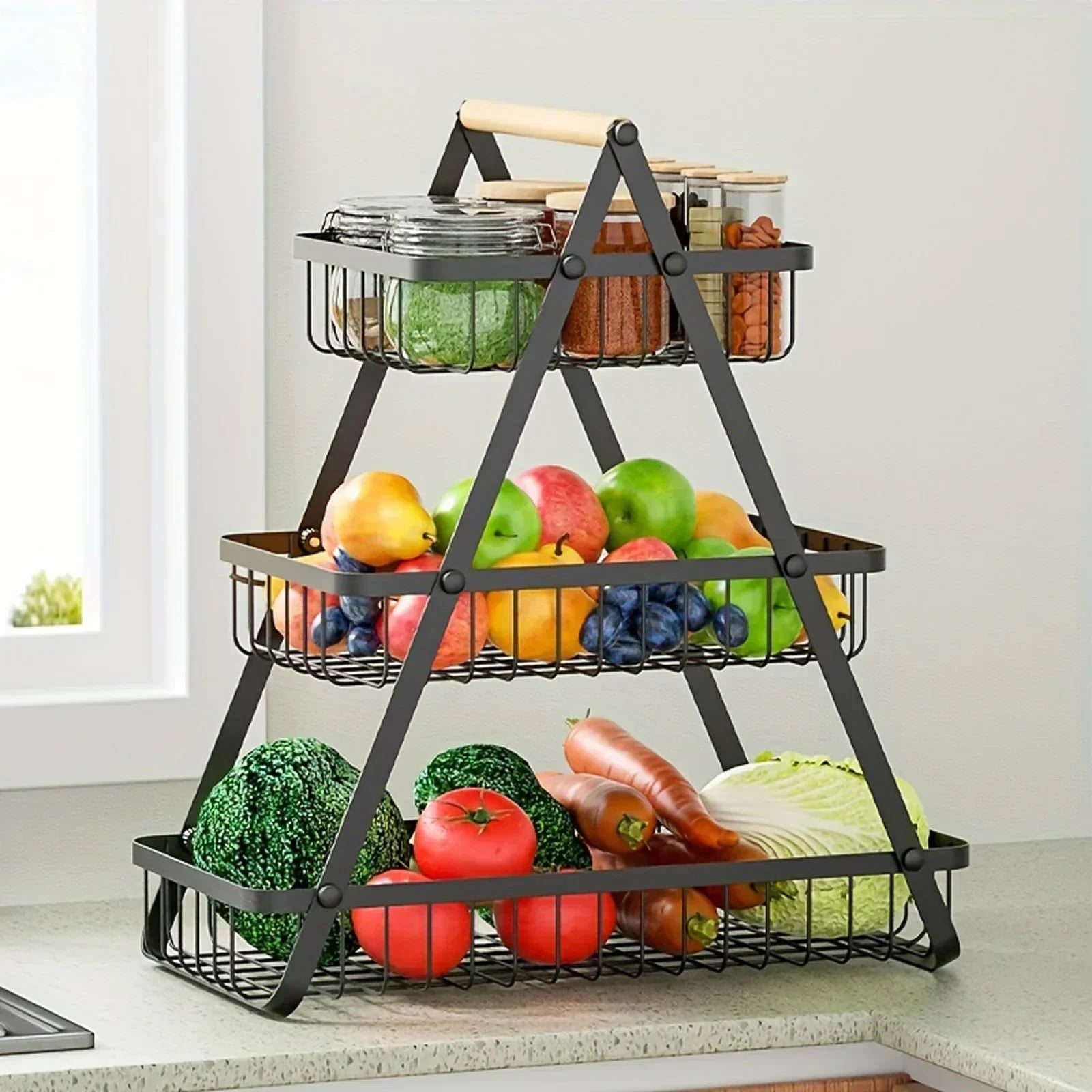 FruitCascade - Cesto di frutta a 3 strati - - home - Concept Palermo