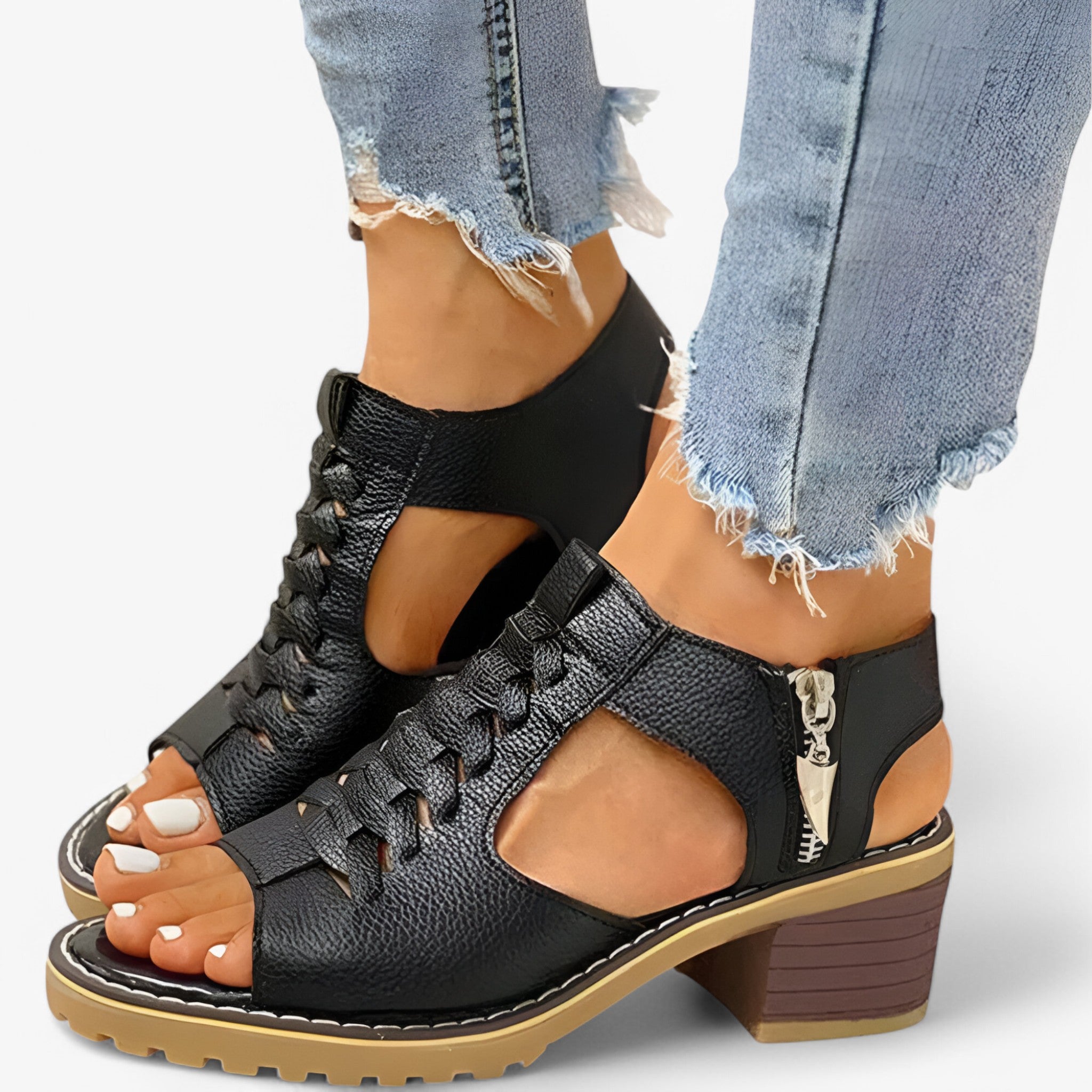 Sara | Sandali da donna - Nero - sandals - Concept Palermo