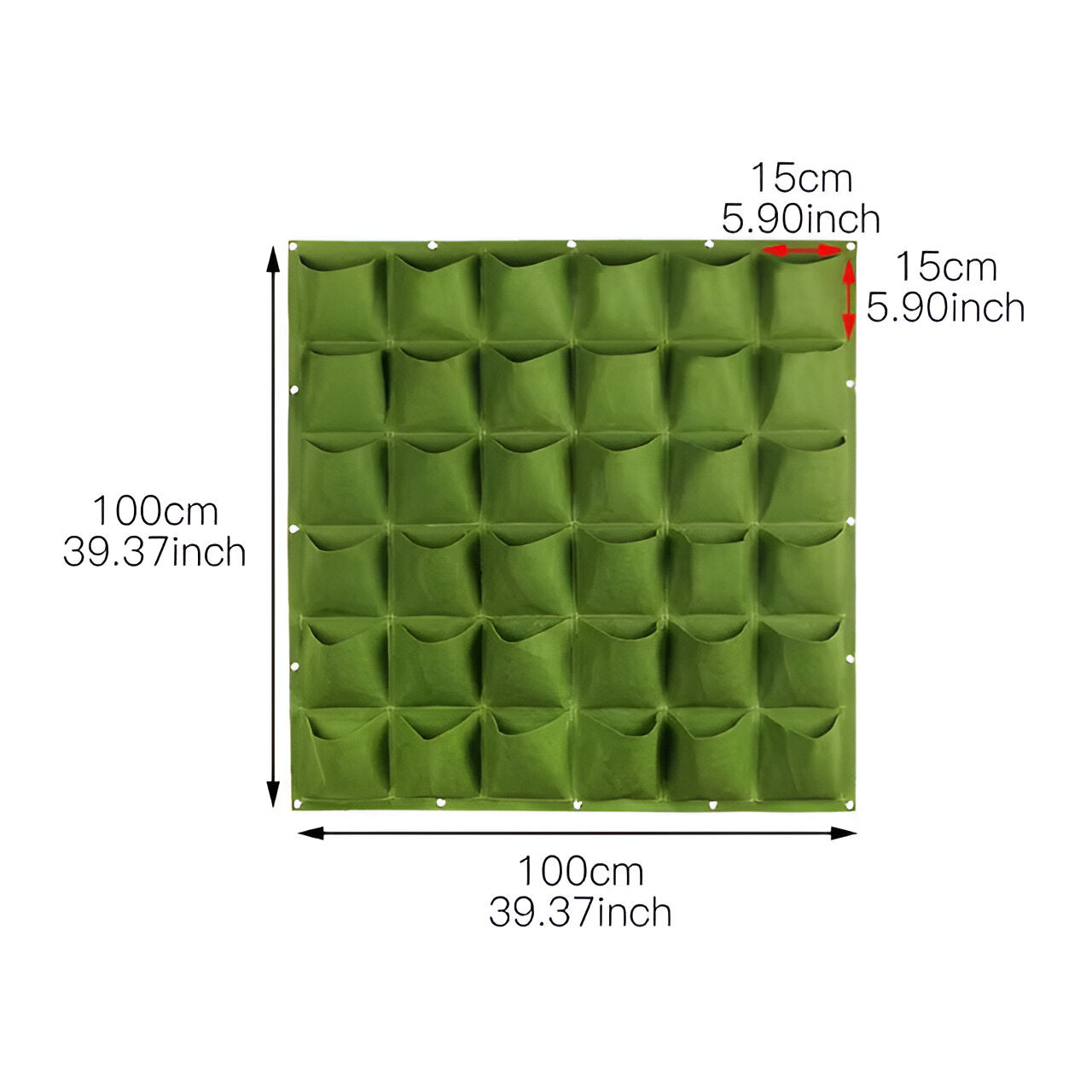 Borsa da appendere per il giardino - Perfetta per appendere le piante e per l'esterno. - 36 griglia verde - garden Garden accessories Garden supplies - Concept Palermo