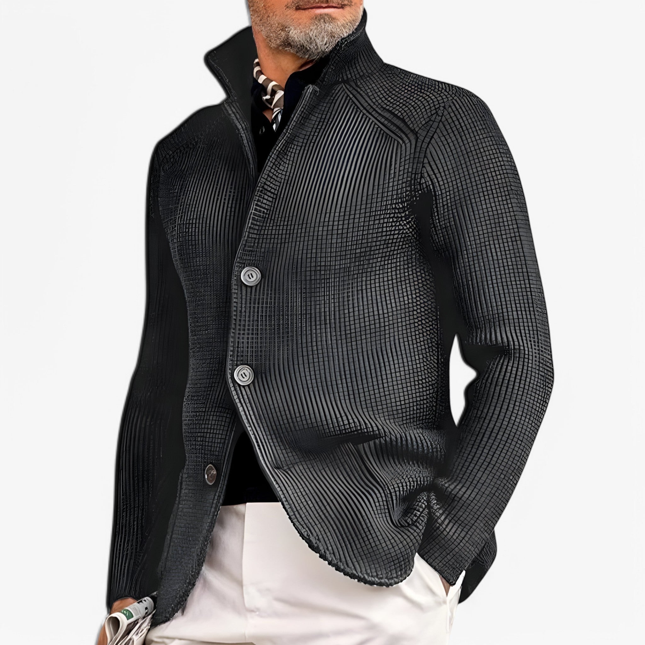 Willie | Giacca In Maglia - Grigio - Herren - Concept Palermo