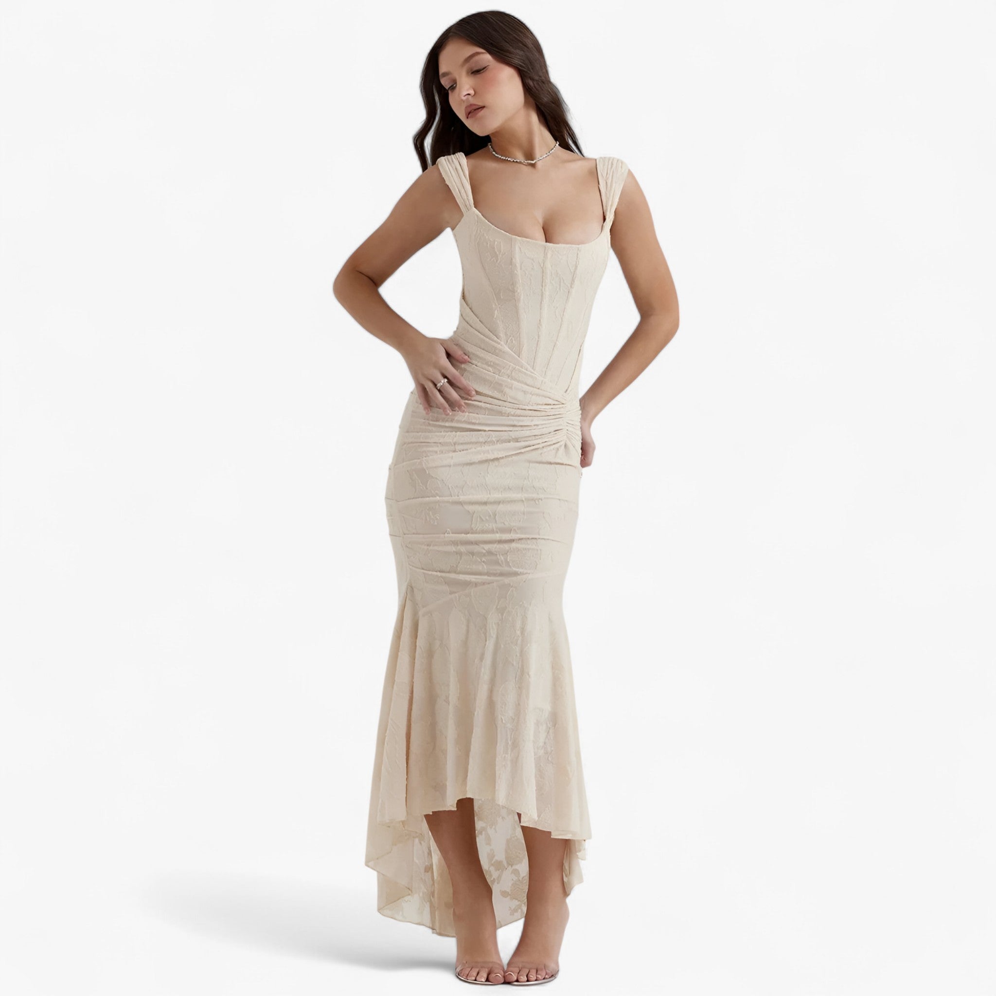 Clara | Abito midi aderente – Vestibilità elegante e valorizzante - - - Concept Palermo