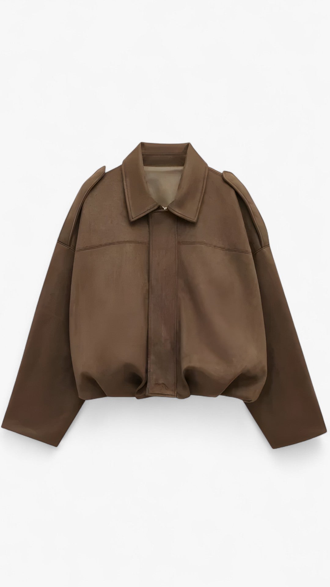 Vera | Giacca con zip Easy Layer - Marrone - Jackets & Coats - Concept Palermo
