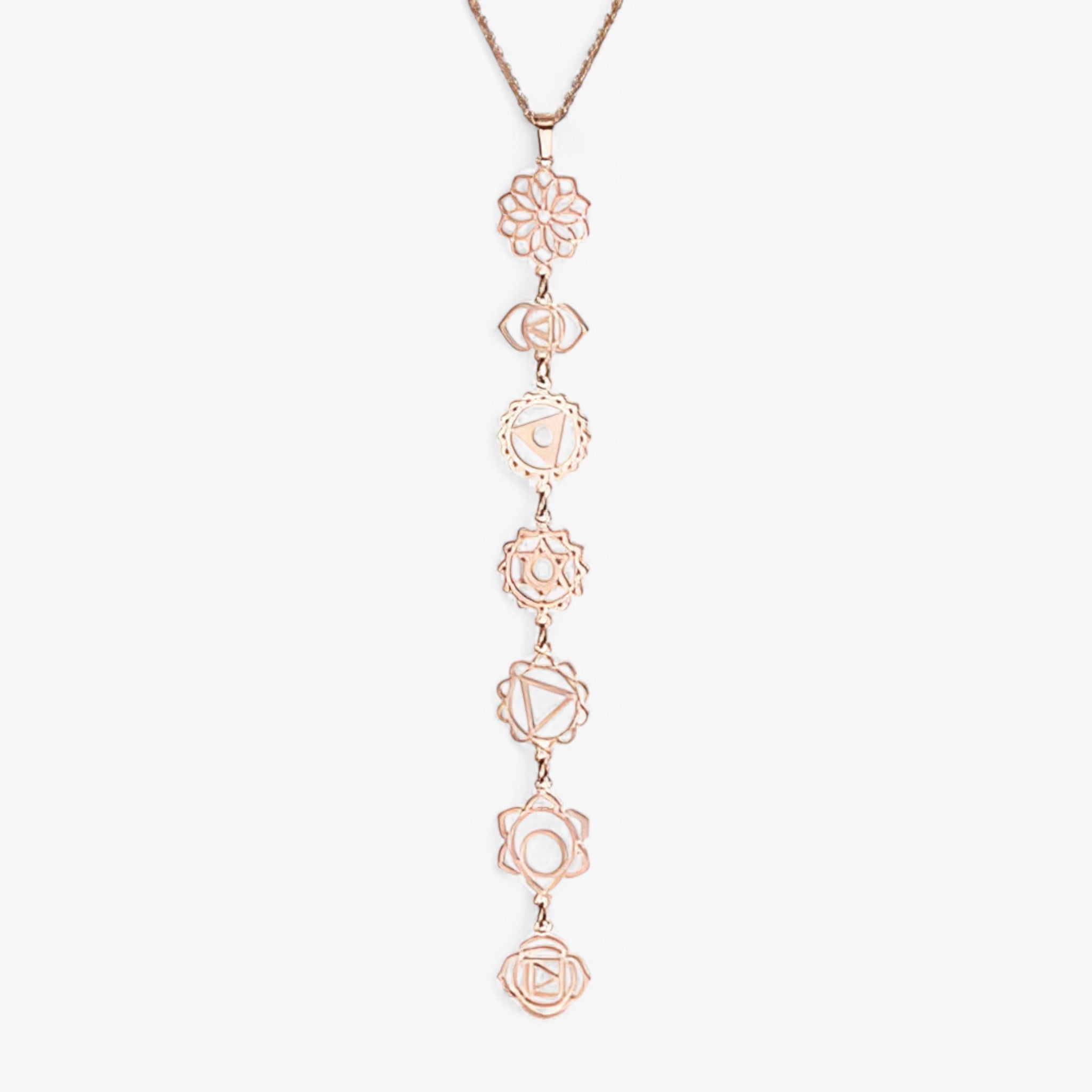 Luna | Collana delle Dee dei 7 Chakra - Oro Rosa - 7 Chakra all Bali Chakra Handgemacht Kraft Mutter Erde necklace out-of-stock Urkraft - Concept Palermo