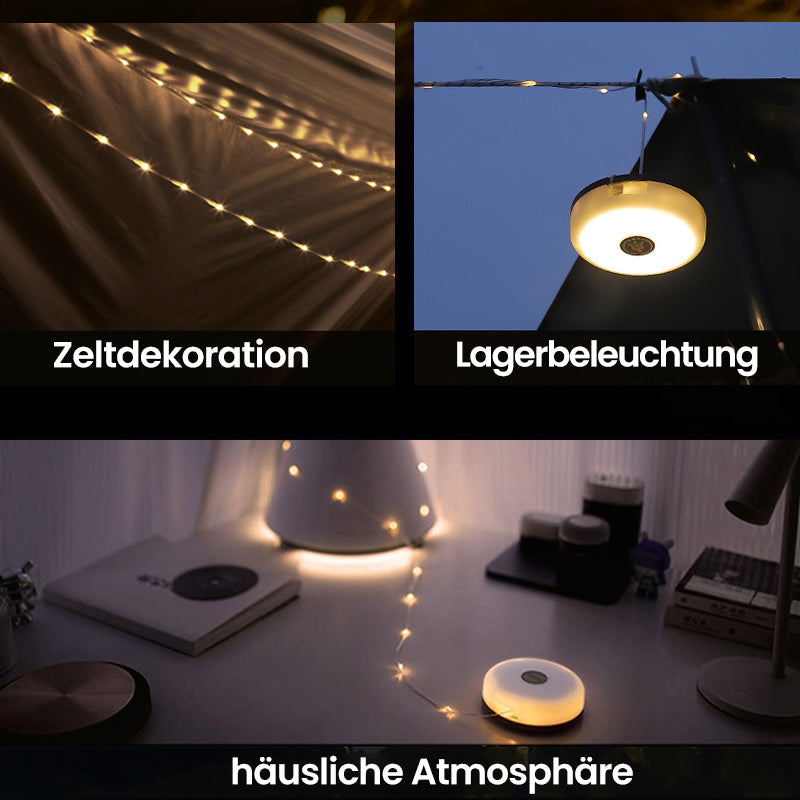 Catena luminosa portatile, pieghevole e a tenuta stagna - - camping lights lights - Concept Palermo