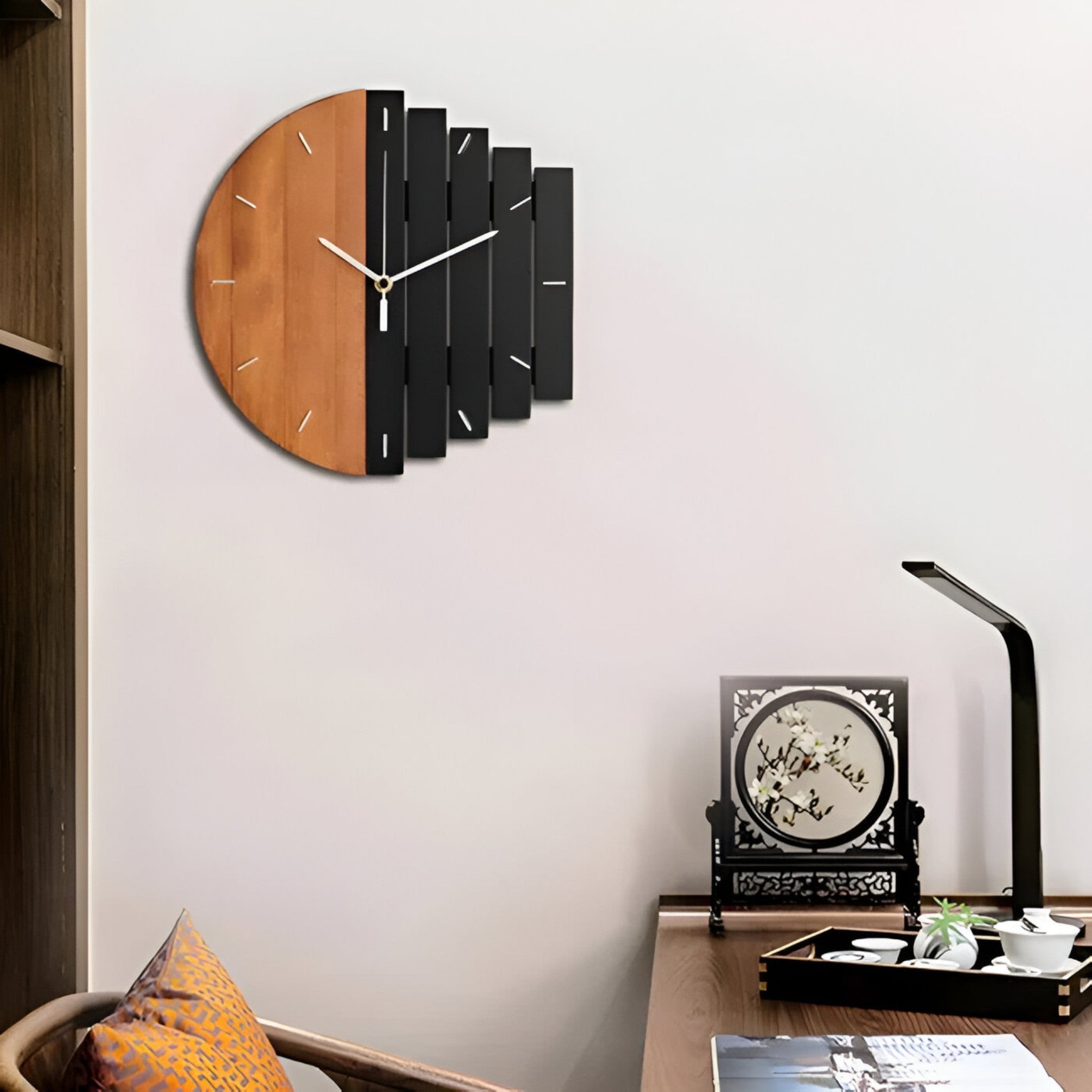 Jasper - Grande Orologio da Parete in Legno per il Soggiorno - - P149 wall clock - Concept Palermo
