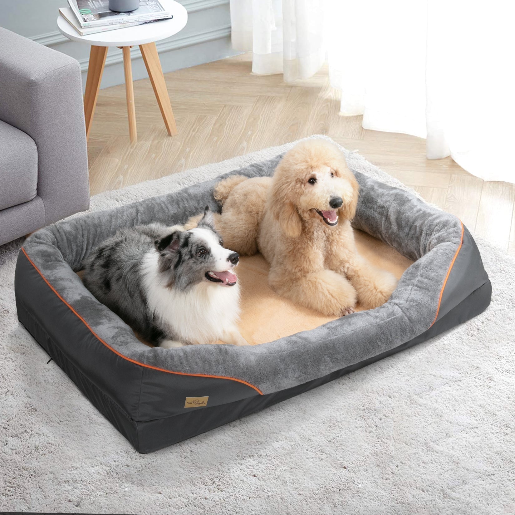 Cuscino ortopedico grande per cani - Grigio - - dog bed - Concept Palermo