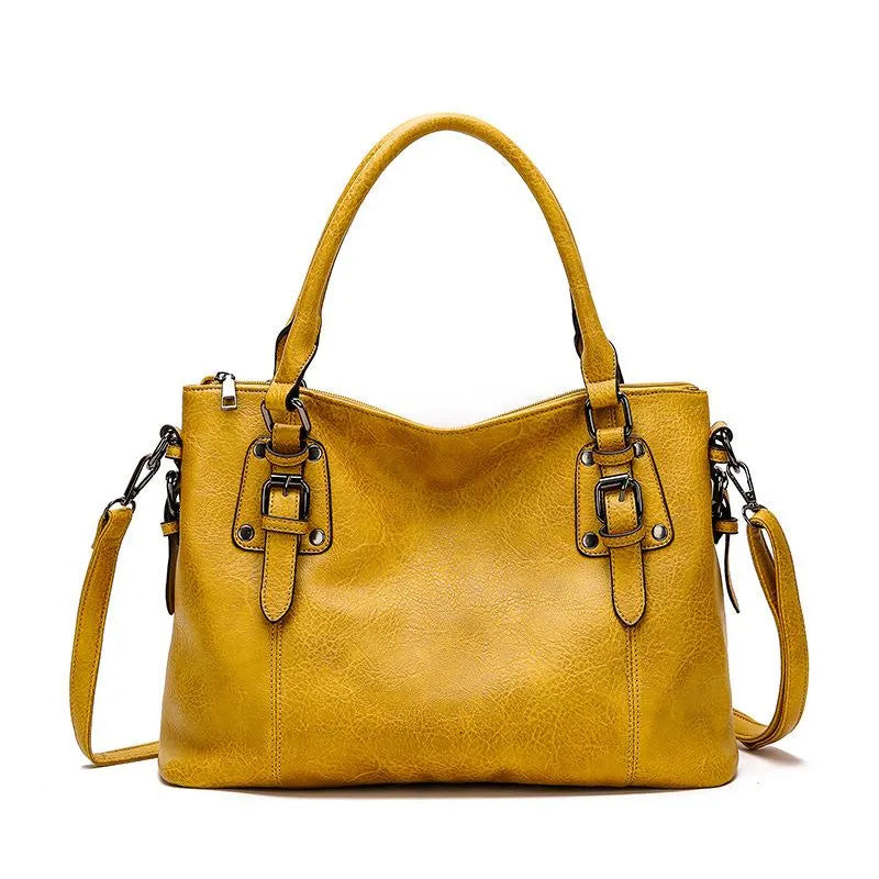 Nouk™ | Borsa a tracolla in pelle chic - Giallo - Bags handbags women bags - Concept Palermo