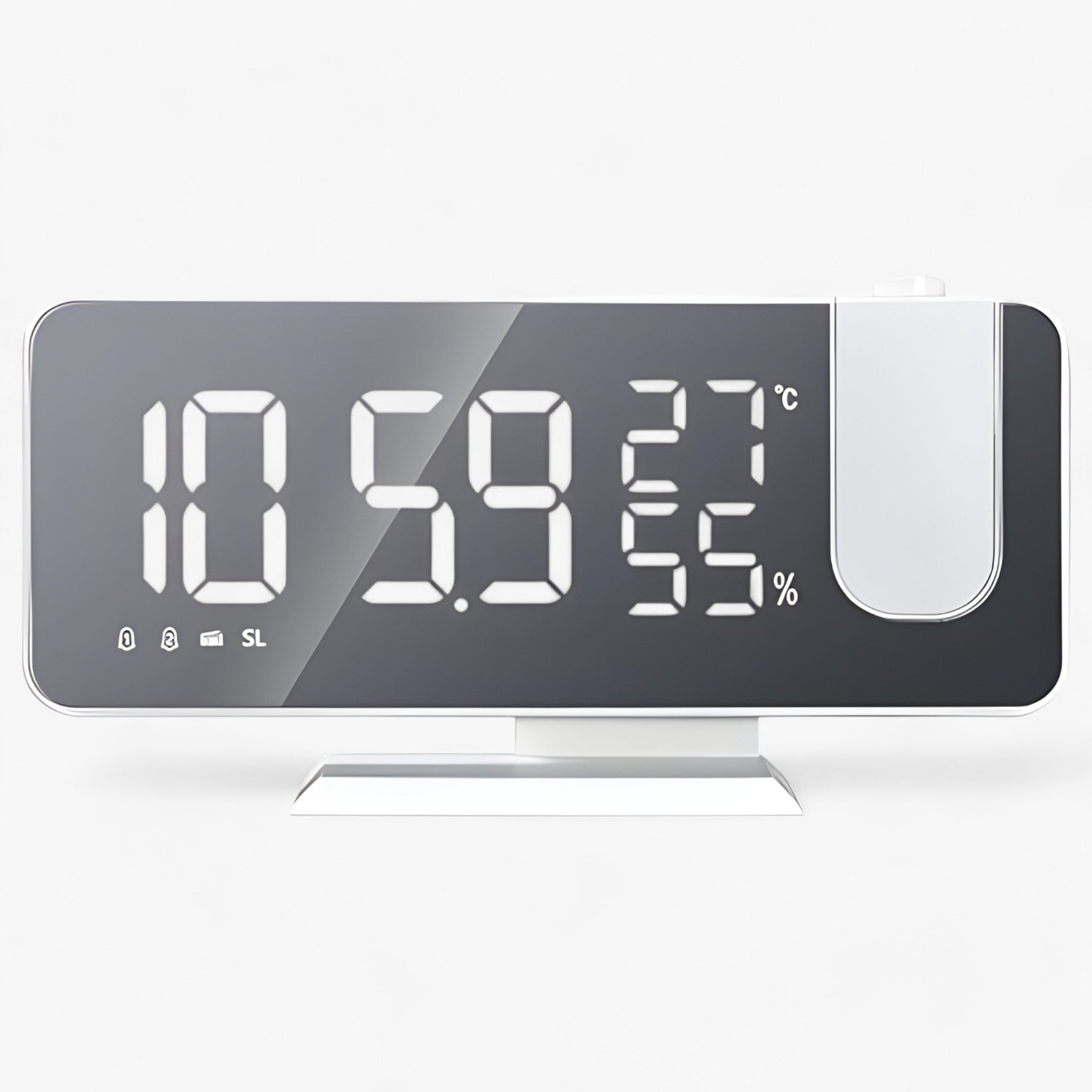 Aton | Sveglia Intelligente - Radio FM e Display LED con Proiezione dell'Ora a 180° - - clocks - Concept Palermo