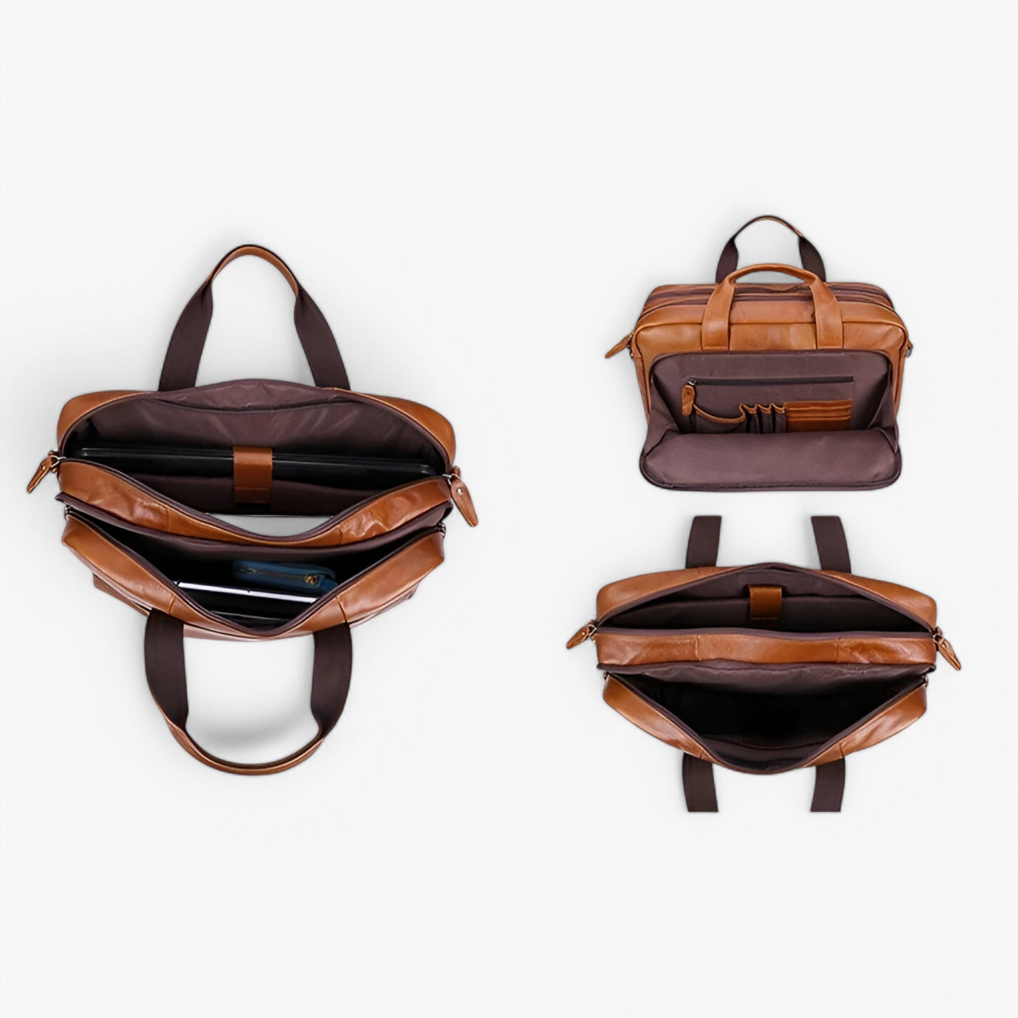 Theo | Borsa per Laptop in Pelle con Tracolla - - - Concept Palermo
