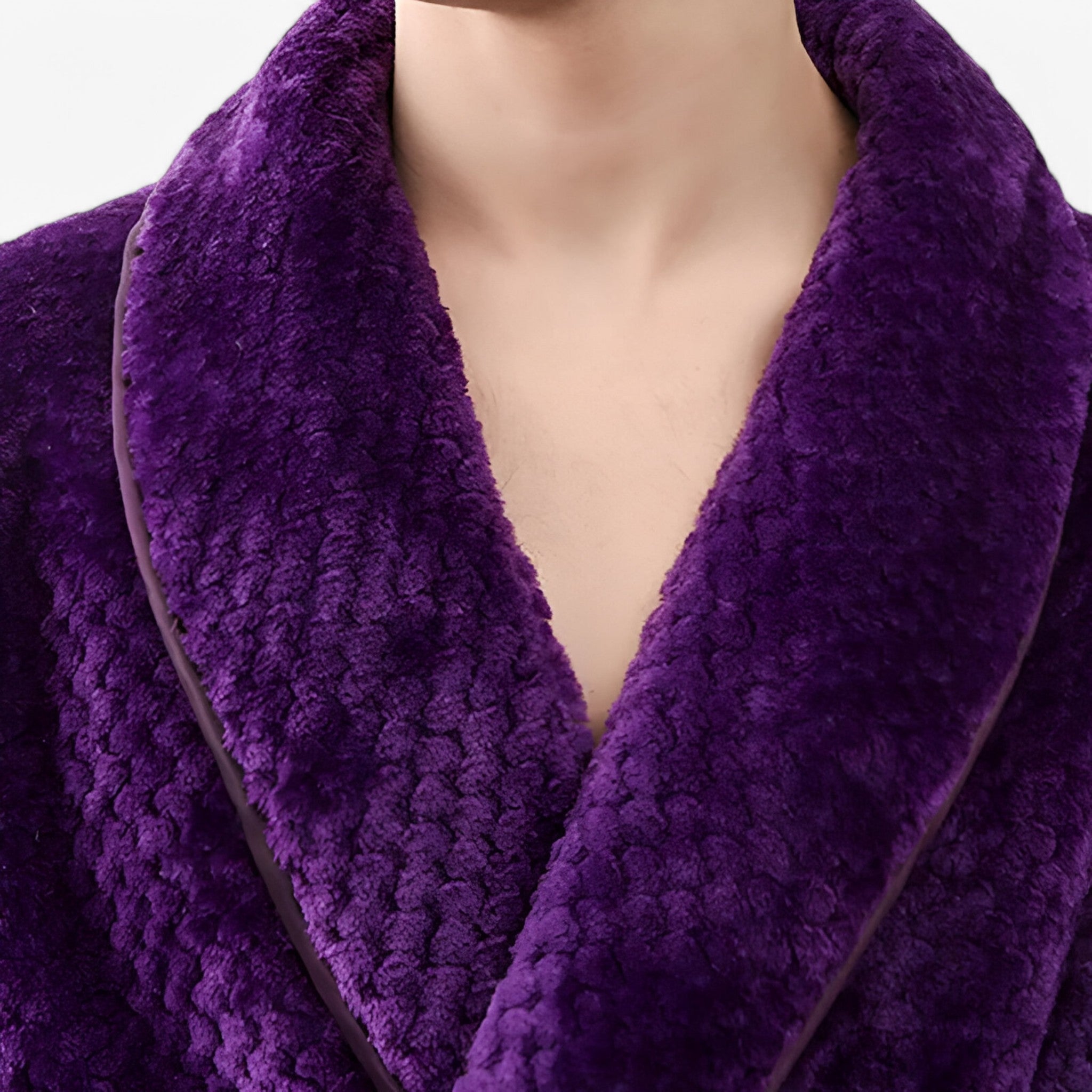 Sofia | Morbido Accappatoio in Pile - - Autumn Bathrobes Fleece Fluffy Long Sleeve Nightgown Pajama Pocket Robe Sleepwear Solid Color Spring Winter Women - Concept Palermo