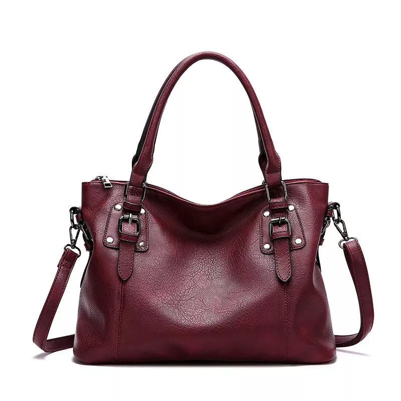 Nouk™ | Borsa a tracolla in pelle chic - Vino - Bags handbags women bags - Concept Palermo