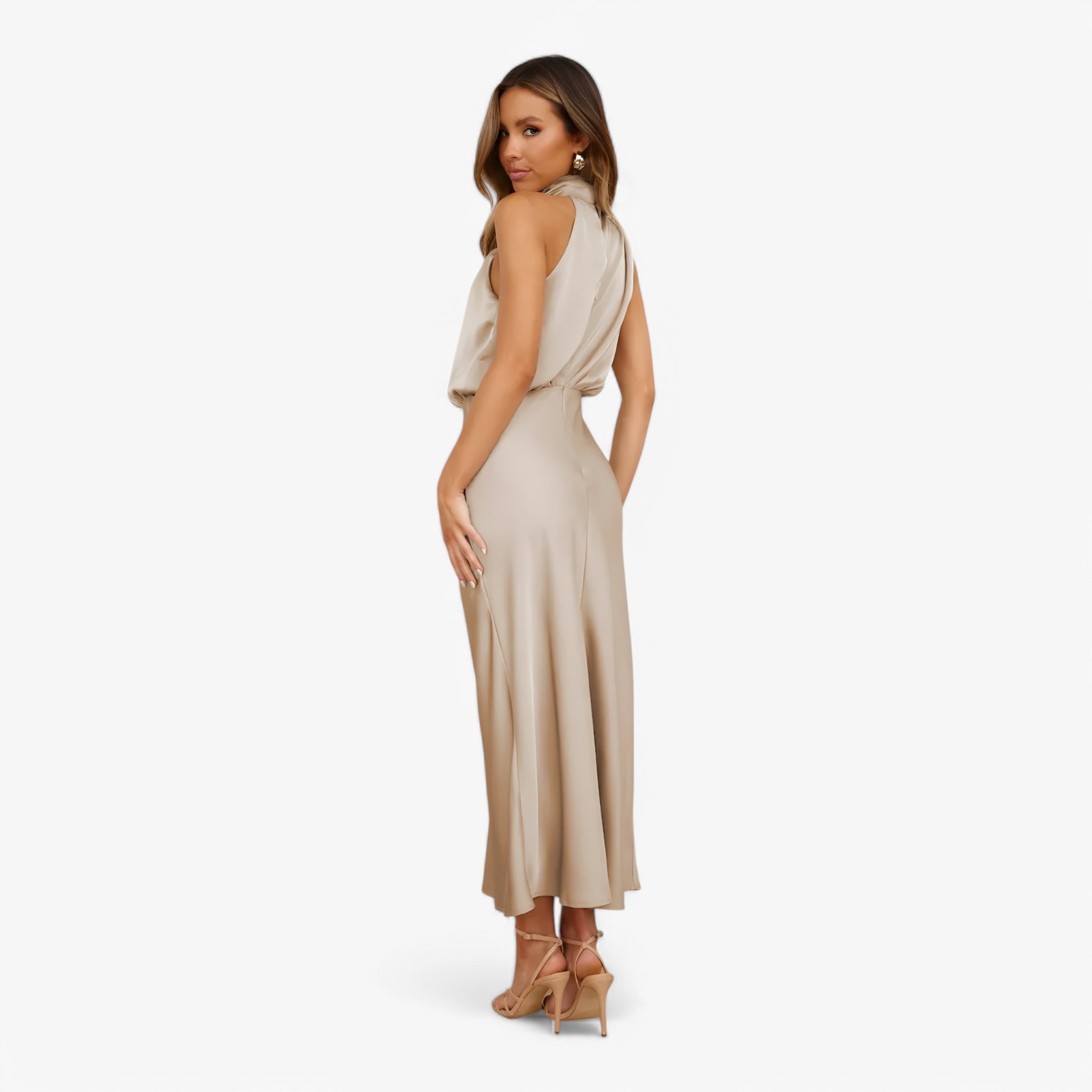 Vivienne | Abito in raso - Grazioso ed elegante - - - Concept Palermo