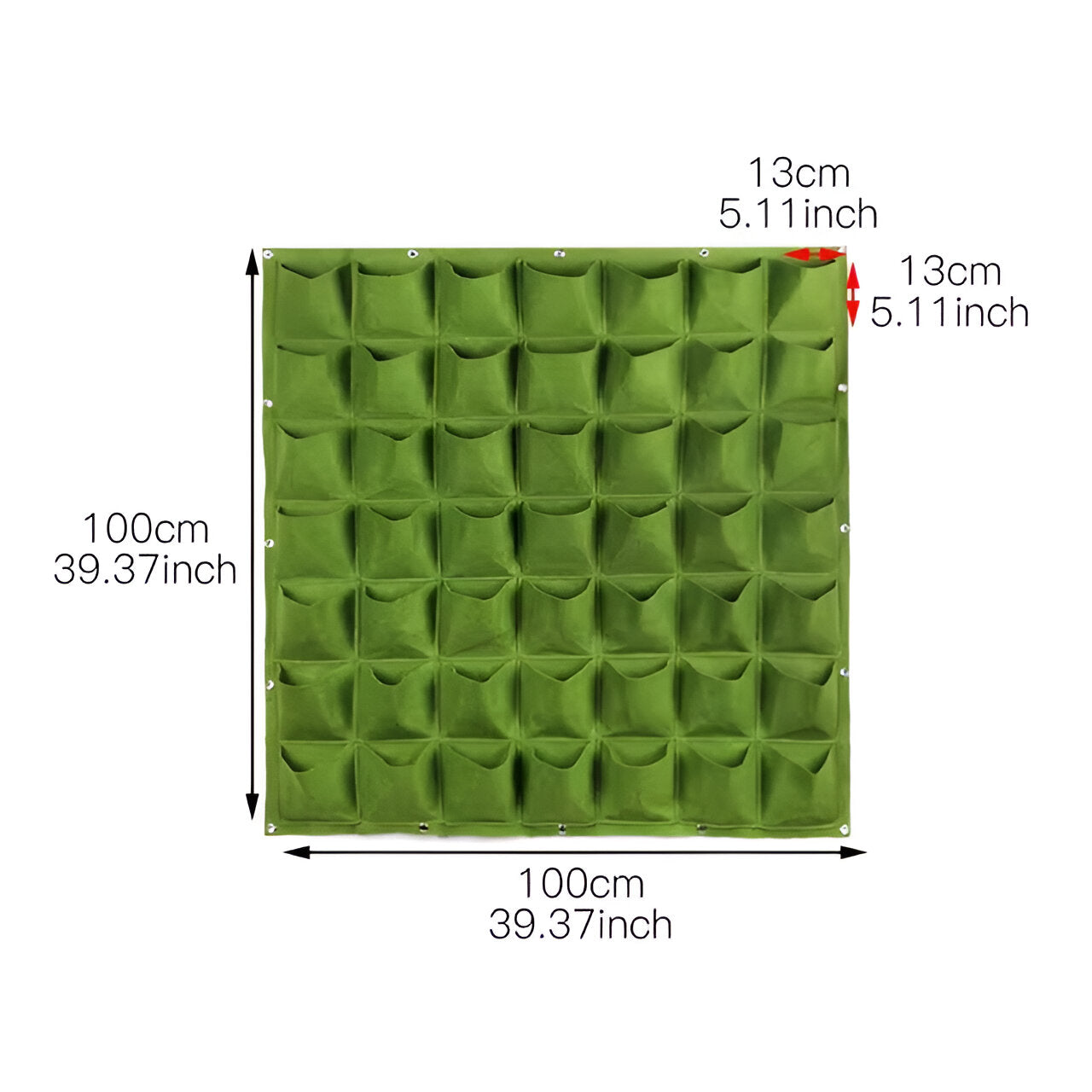 Borsa da appendere per il giardino - Perfetta per appendere le piante e per l'esterno. - 49 griglia verde - garden Garden accessories Garden supplies - Concept Palermo
