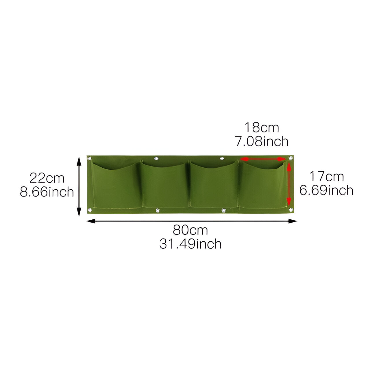 Borsa da appendere per il giardino - Perfetta per appendere le piante e per l'esterno. - 4 griglia verde - garden Garden accessories Garden supplies - Concept Palermo