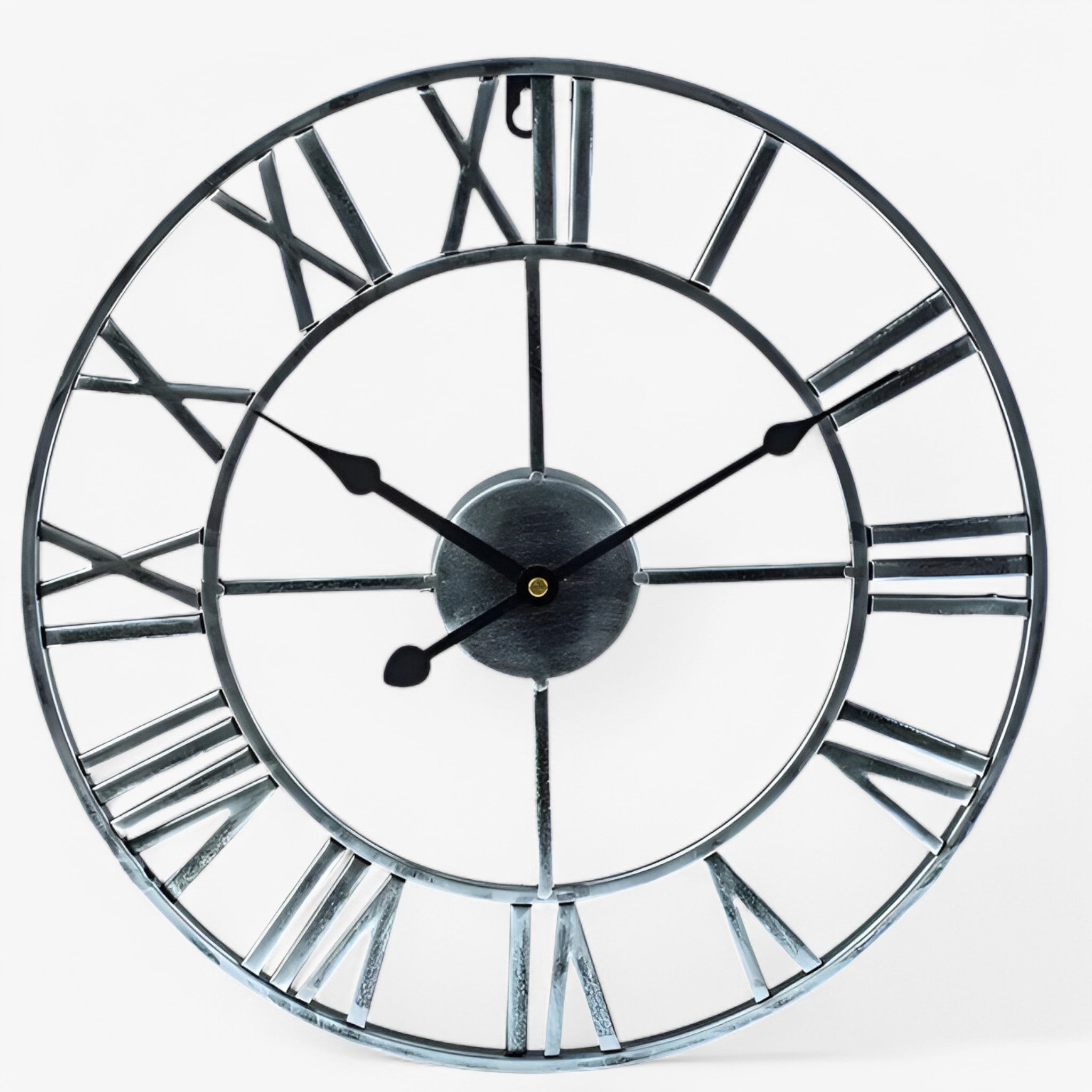 Finn - Orologio da parete moderno di grandi dimensioni - Argento - P236 wall clock - Concept Palermo