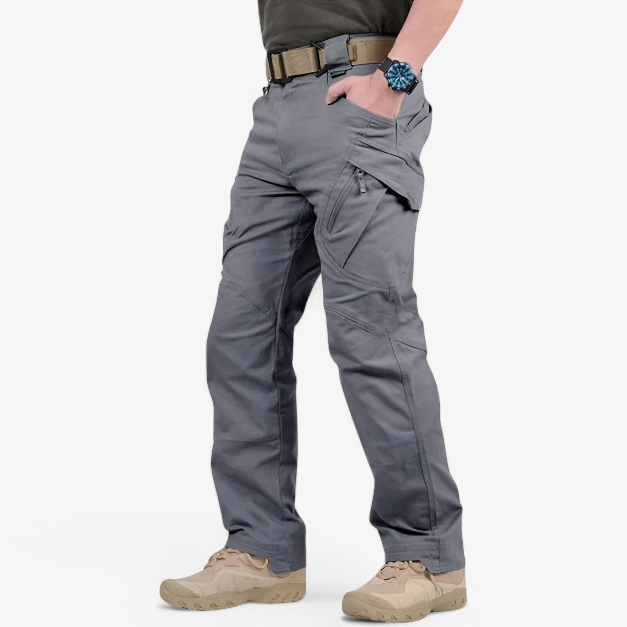 Lowen | Pantaloni tattici - resistenti e multitasche - Grigio - - Concept Palermo