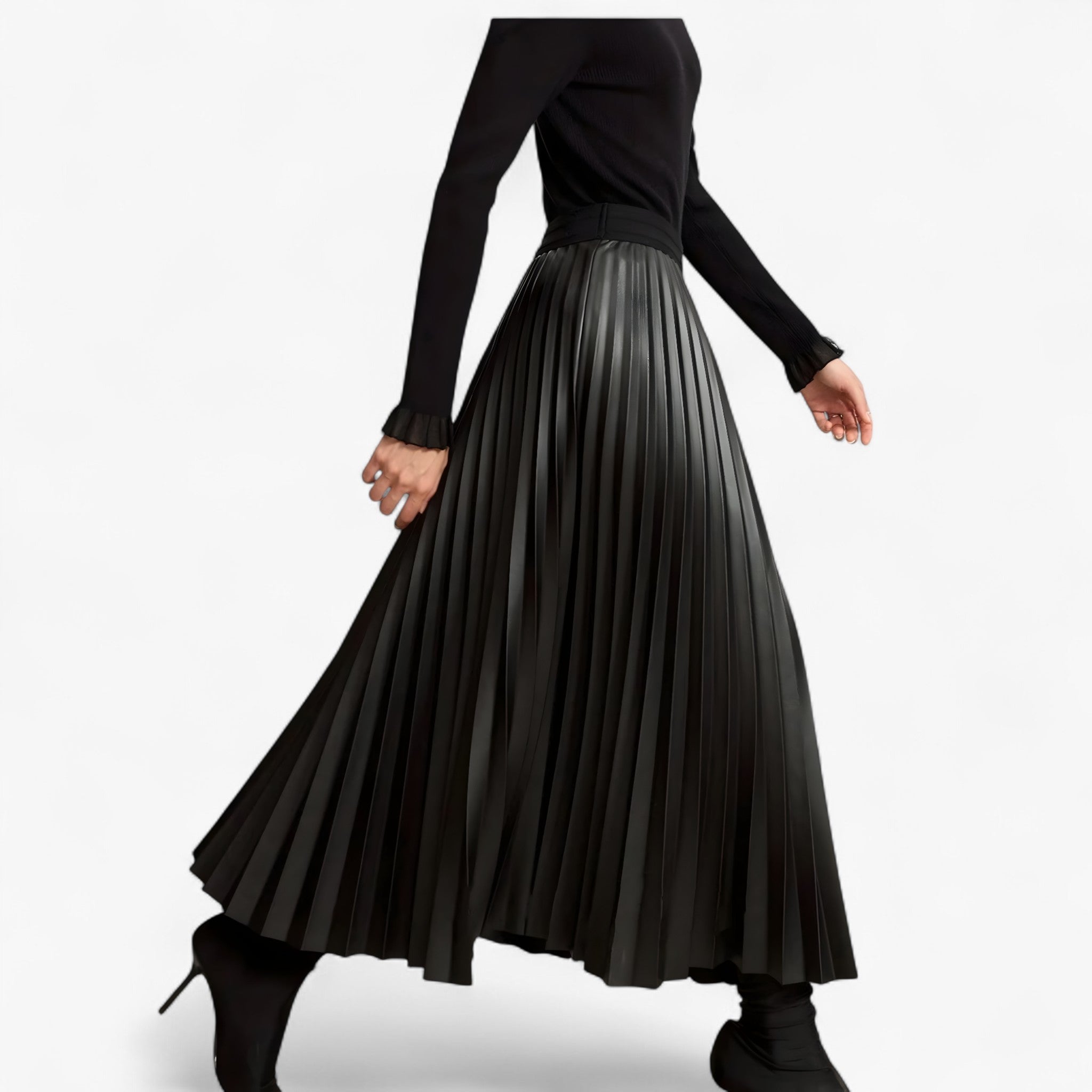 Gelly | Gonna in Pelle Plissettata - - MYLA_NEW Skirt - Concept Palermo