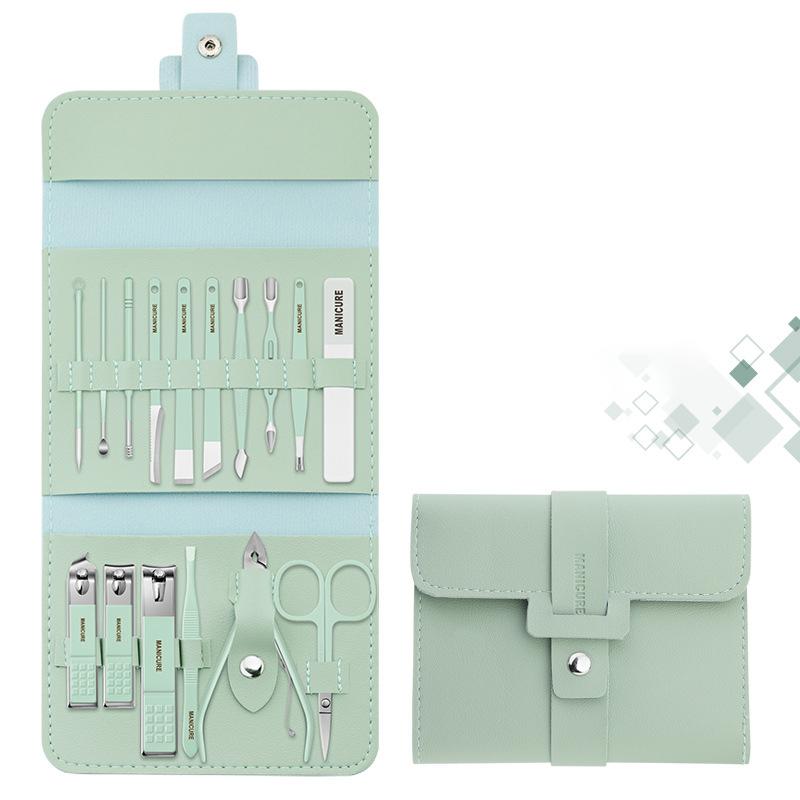 NailClipp - Set di manicure professionale - verde set - manicure tool set nail tools - Concept Palermo