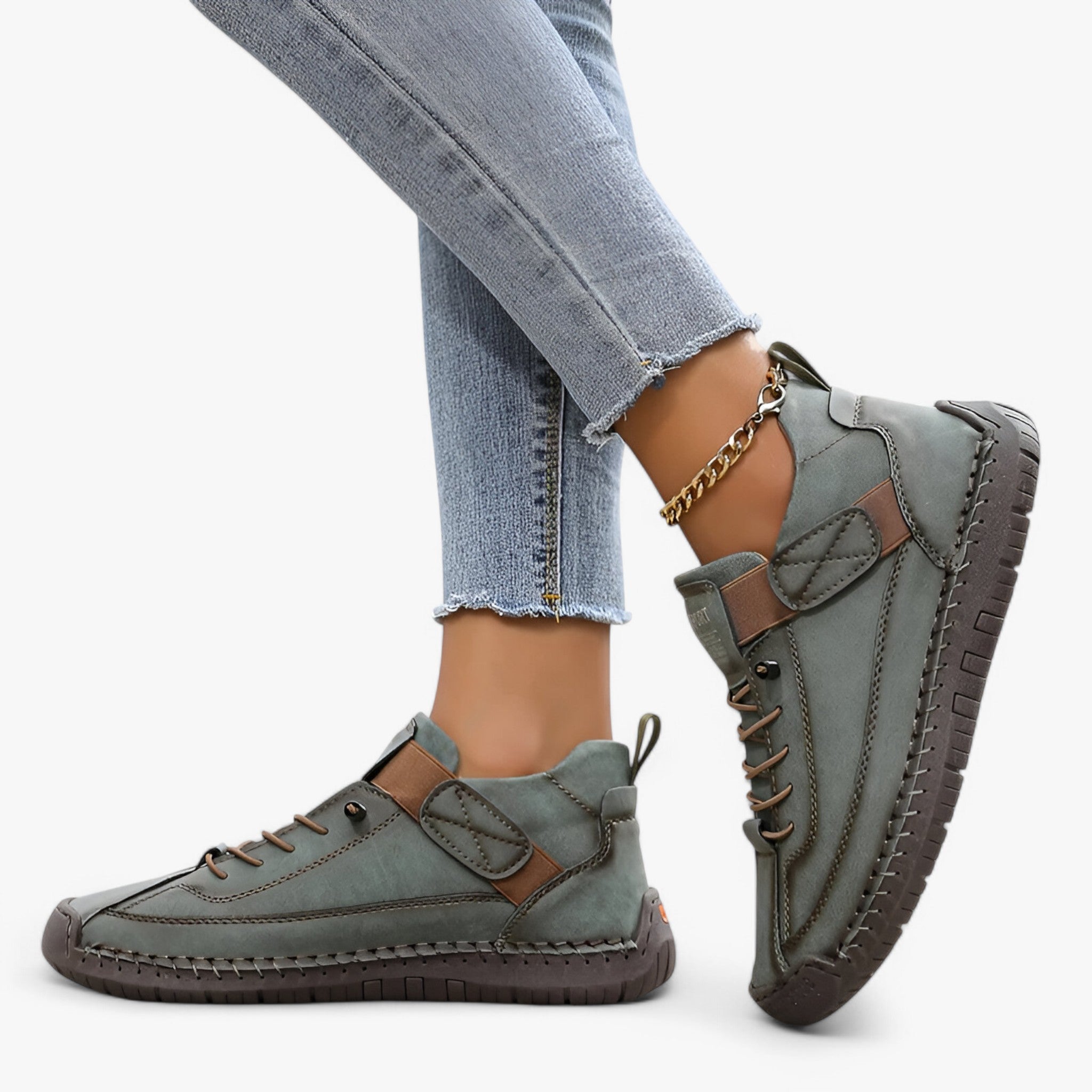 Erin | Scarpe comfort - Morbide e antiscivolo - Verde - chaussure google - Concept Palermo