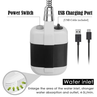 OutBath | Doccia da campeggio portatile | Soluzione doccia innovativa - - Camping shower hiking shower outdoor shower Portable showers - Concept Palermo