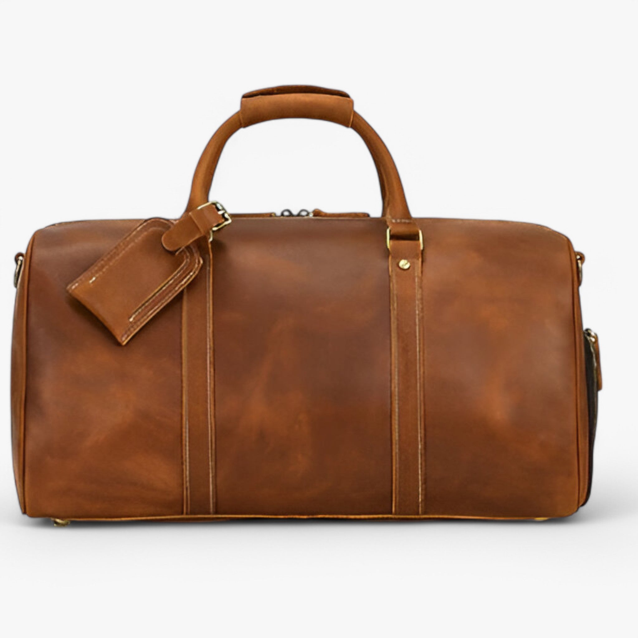 Marco | Borsa da Viaggio in Pelle Piena - Marrone chiaro - - Concept Palermo