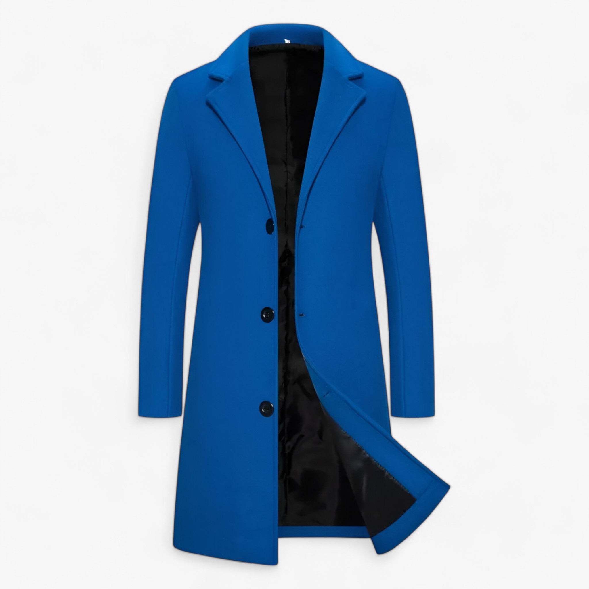 Kirk | Giacca Lunga in Cotone - Elegante Business Casual per Uomini - Blu cielo - - Concept Palermo