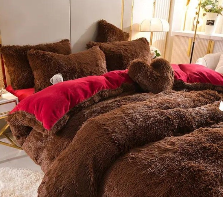Softy | Set (5 pezzi) Coperta in microfibra morbida e spessa per l'inverno - Bordo - Blankets Fleece - Concept Palermo
