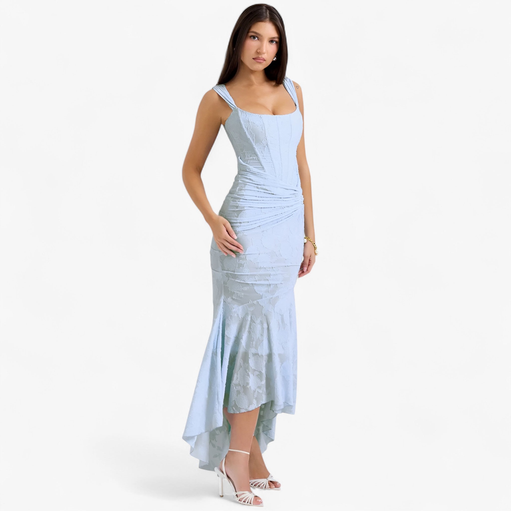 Clara | Abito midi aderente – Vestibilità elegante e valorizzante - - - Concept Palermo