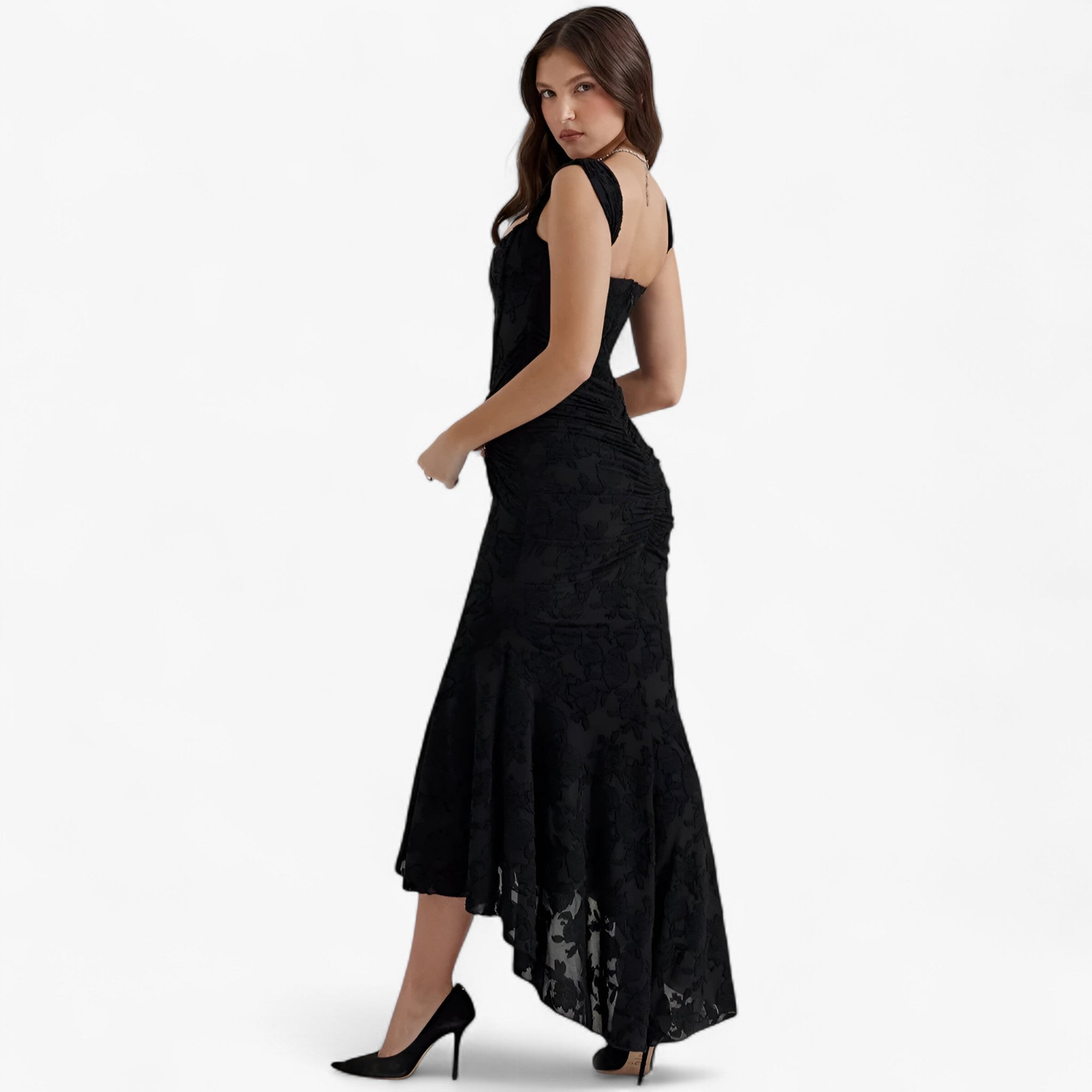 Clara | Abito midi aderente – Vestibilità elegante e valorizzante - - - Concept Palermo