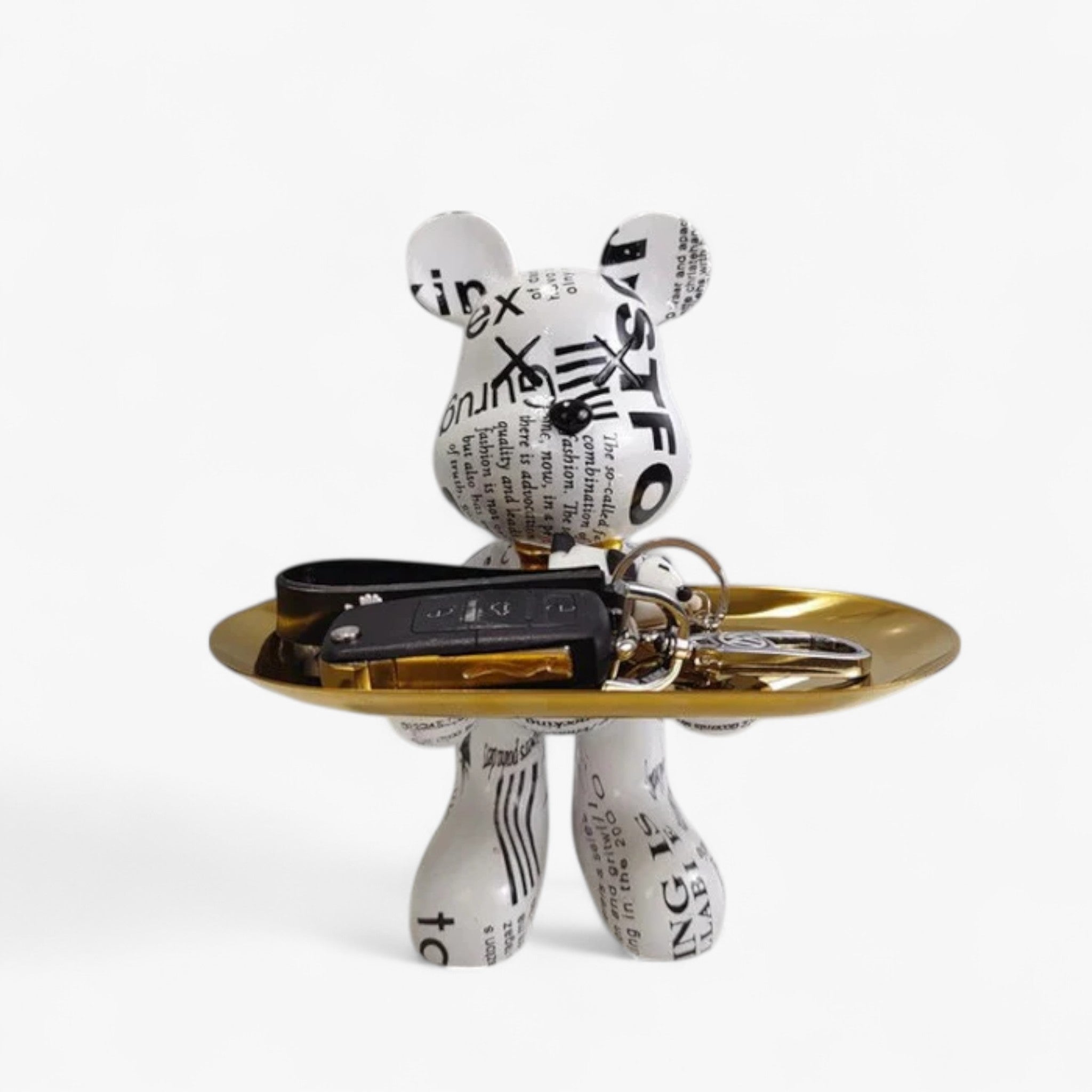CraftBear - Statua di orso con vassoio - Cielo - home Skulptur Statue tray - Concept Palermo