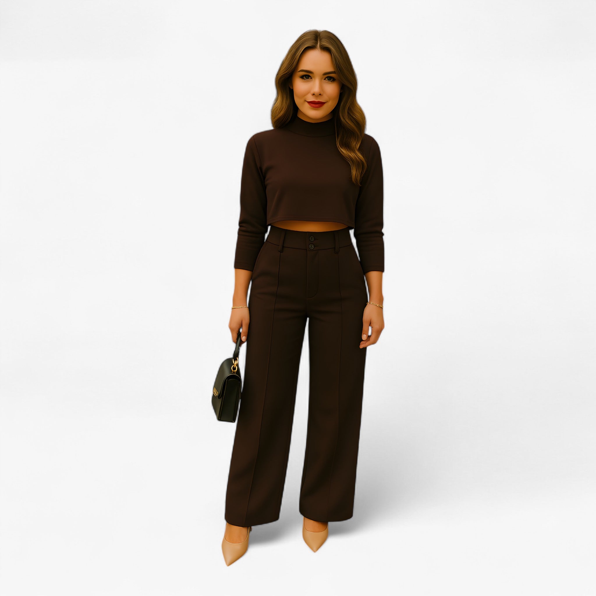 Beth | Due Pezzi - Eleganza e versatilità in ogni momento - Marrone - Two Piece Sets Women fashion - Concept Palermo