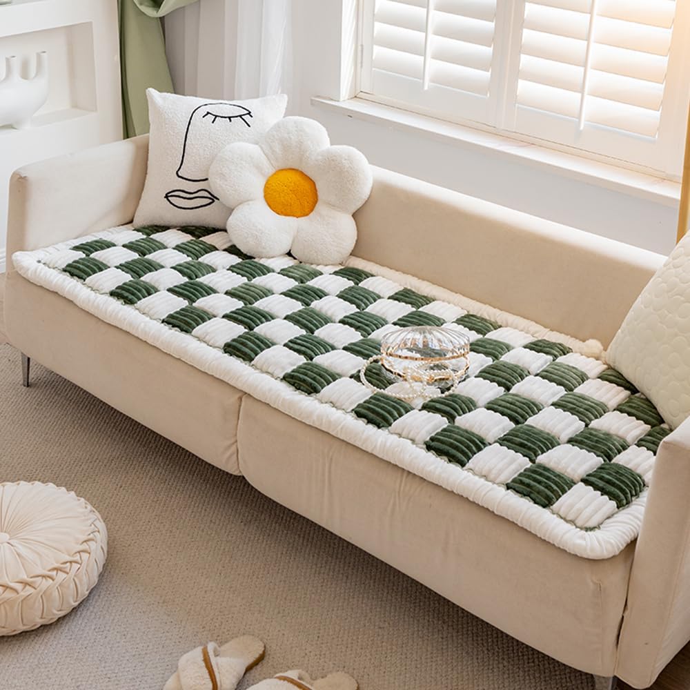 CouchProtect® | Protezione per divani definitiva per un aspetto di lusso durevole - Verde a quadri - - Concept Palermo