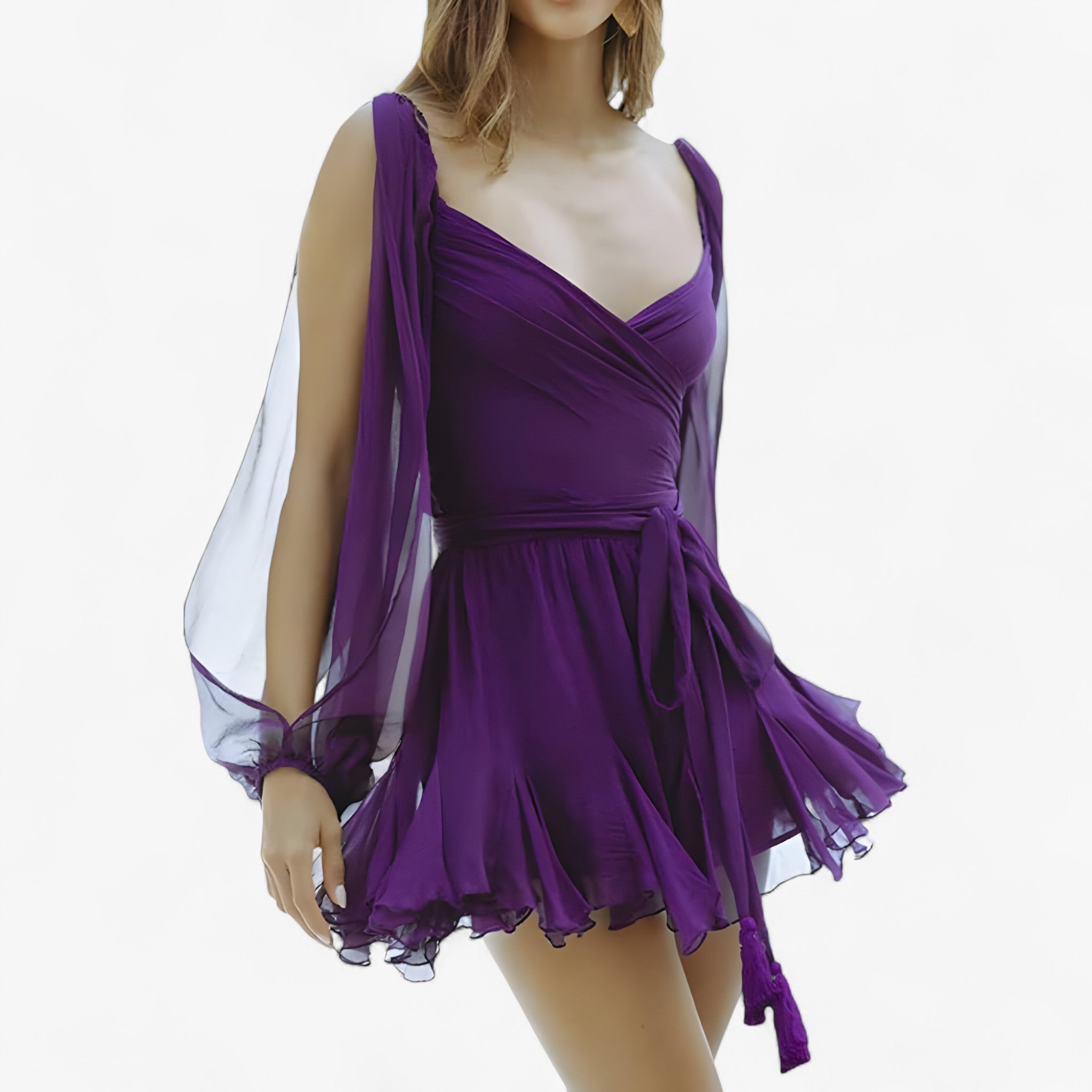 Maja | Miniabito – Elegante e valorizzante - Viola - - Concept Palermo