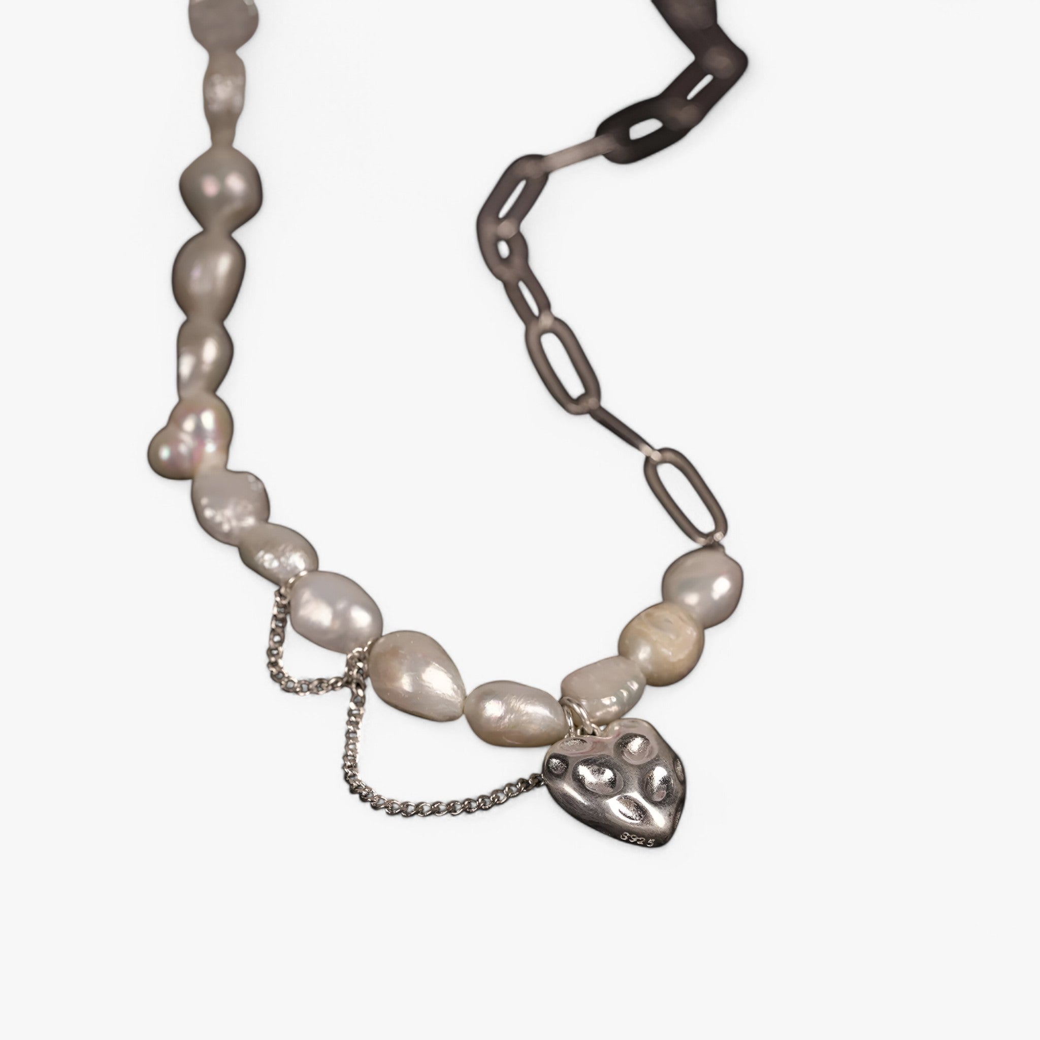 Sophia | Collana Asimmetrica Hartparel - - 925 Silver gifts-necklace necklace Pearls Silver & Pearl - Concept Palermo