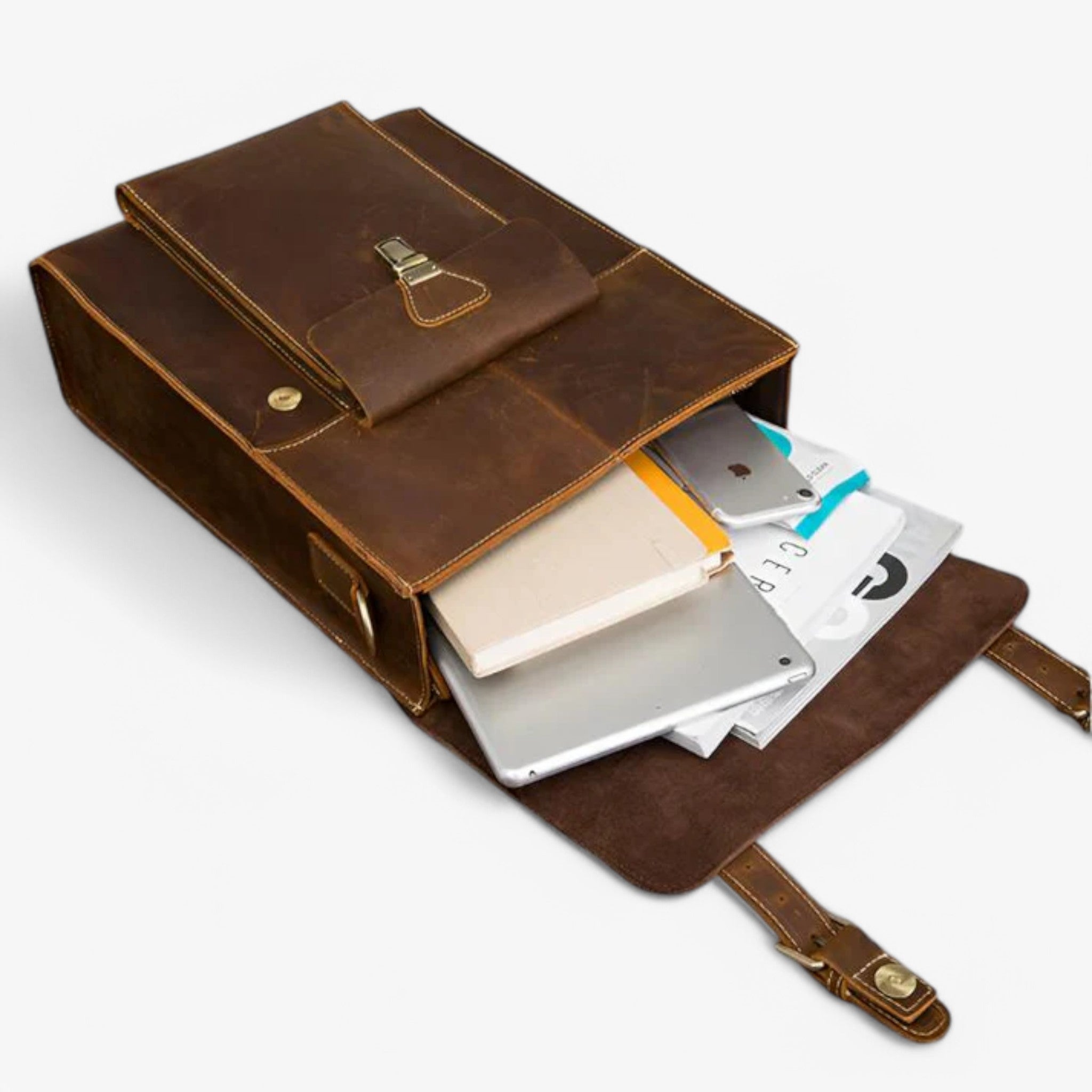 Vittorio | Zaino e valigetta in pelle di lusso - - - Concept Palermo