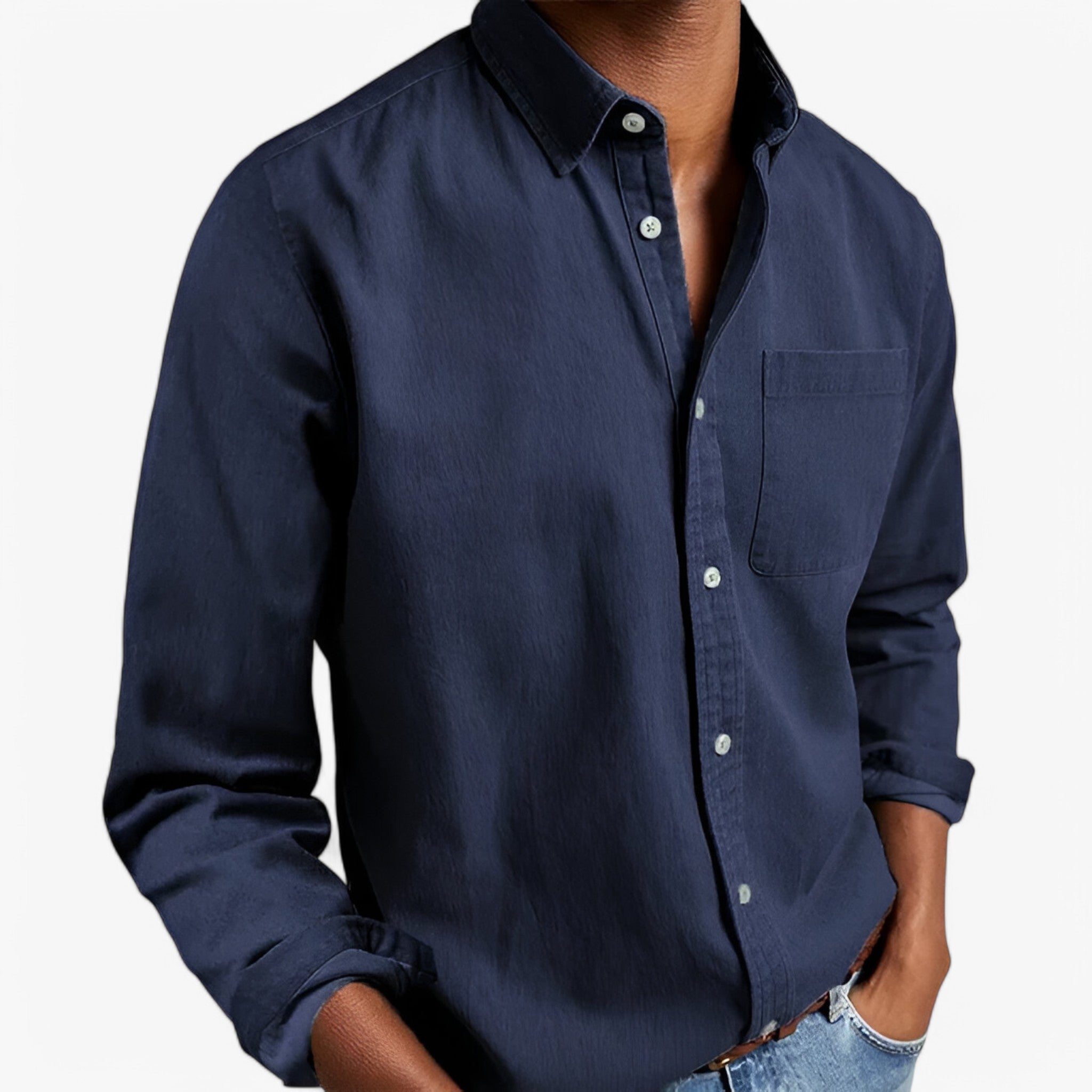 Rafael | Camicia Cargo - Elegante e resistente - Blu marino - - Concept Palermo