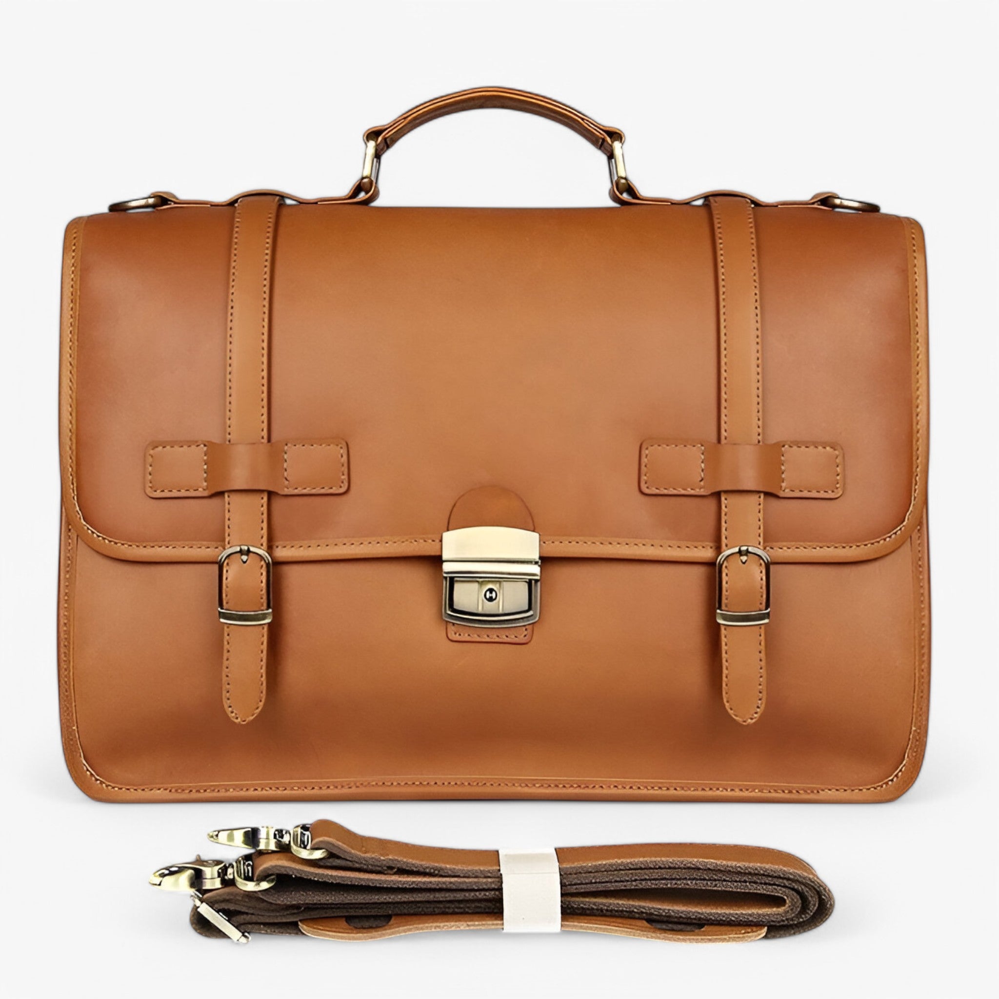 JMD | Valigetta Elegante in Pelle - Giallo brunastro - - Concept Palermo