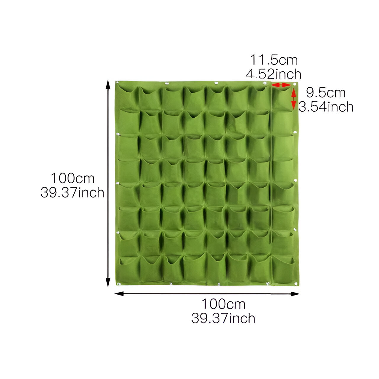 Borsa da appendere per il giardino - Perfetta per appendere le piante e per l'esterno. - 64 griglia verde - garden Garden accessories Garden supplies - Concept Palermo