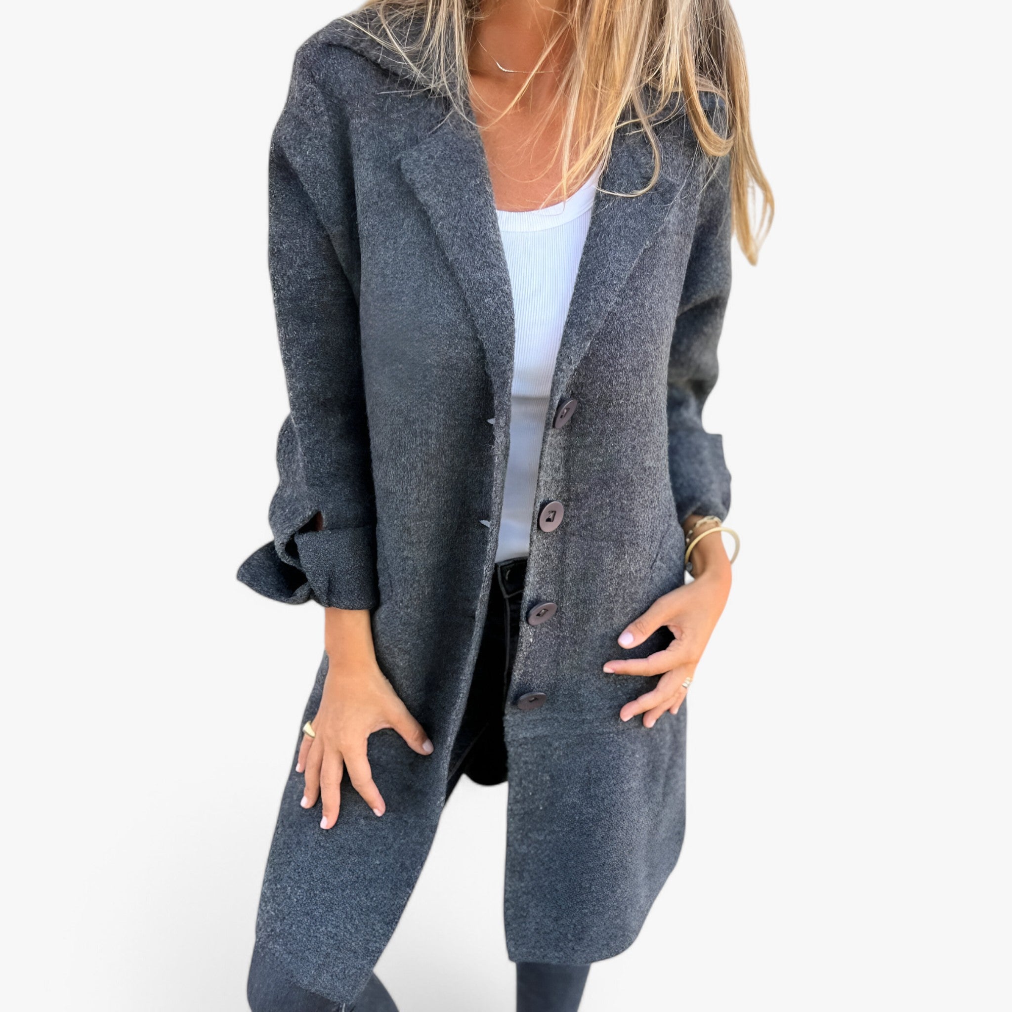 Milena | Giacca di lana - Alla moda e calda - - blazer Coat WOMEN - Concept Palermo
