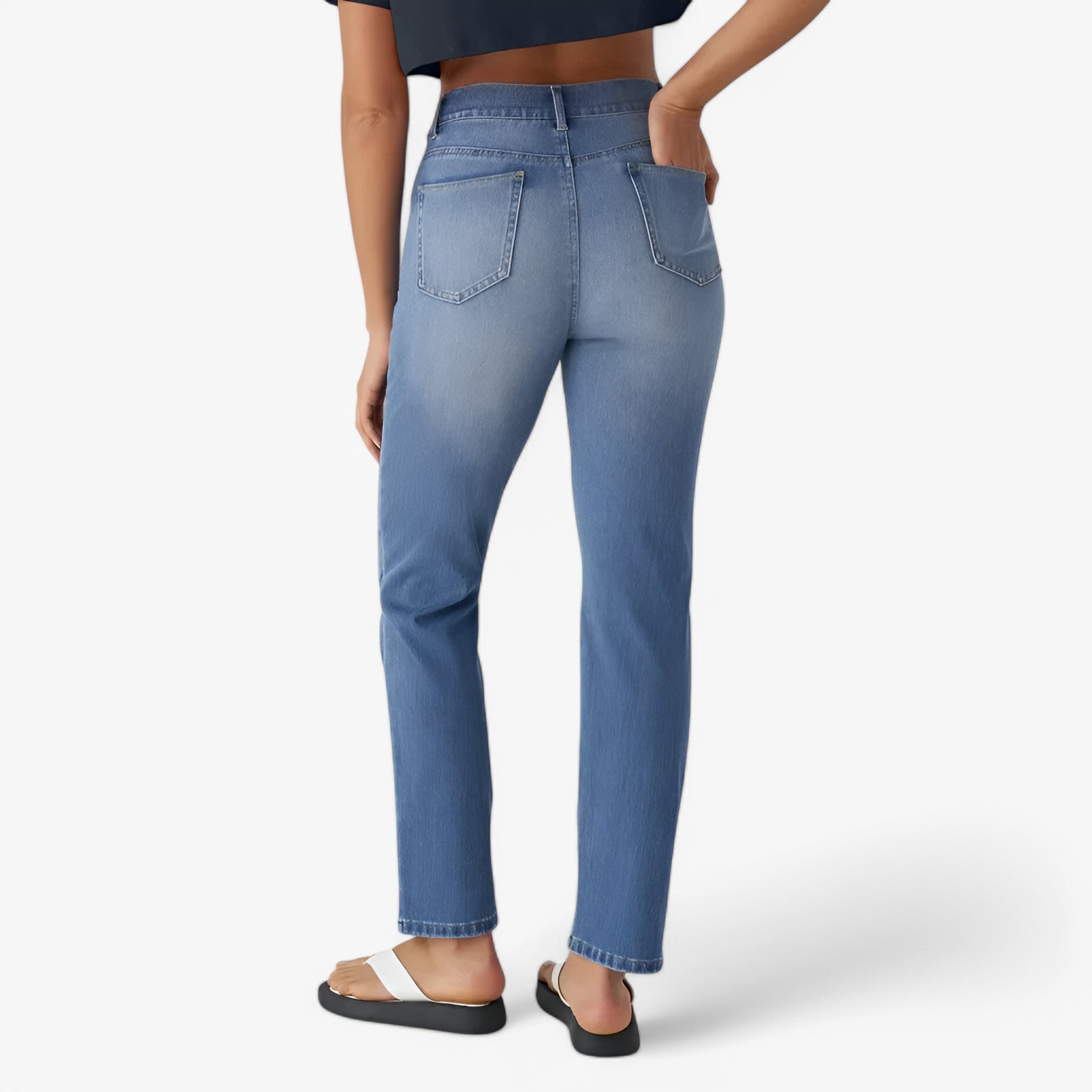 Nina | Pantaloni a vita alta - Elasticizzati e Confortevoli - - - Concept Palermo