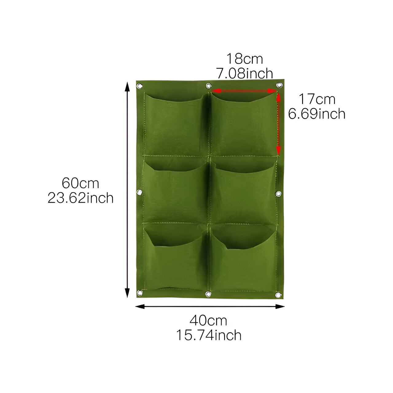 Borsa da appendere per il giardino - Perfetta per appendere le piante e per l'esterno. - 6 griglia verde - garden Garden accessories Garden supplies - Concept Palermo