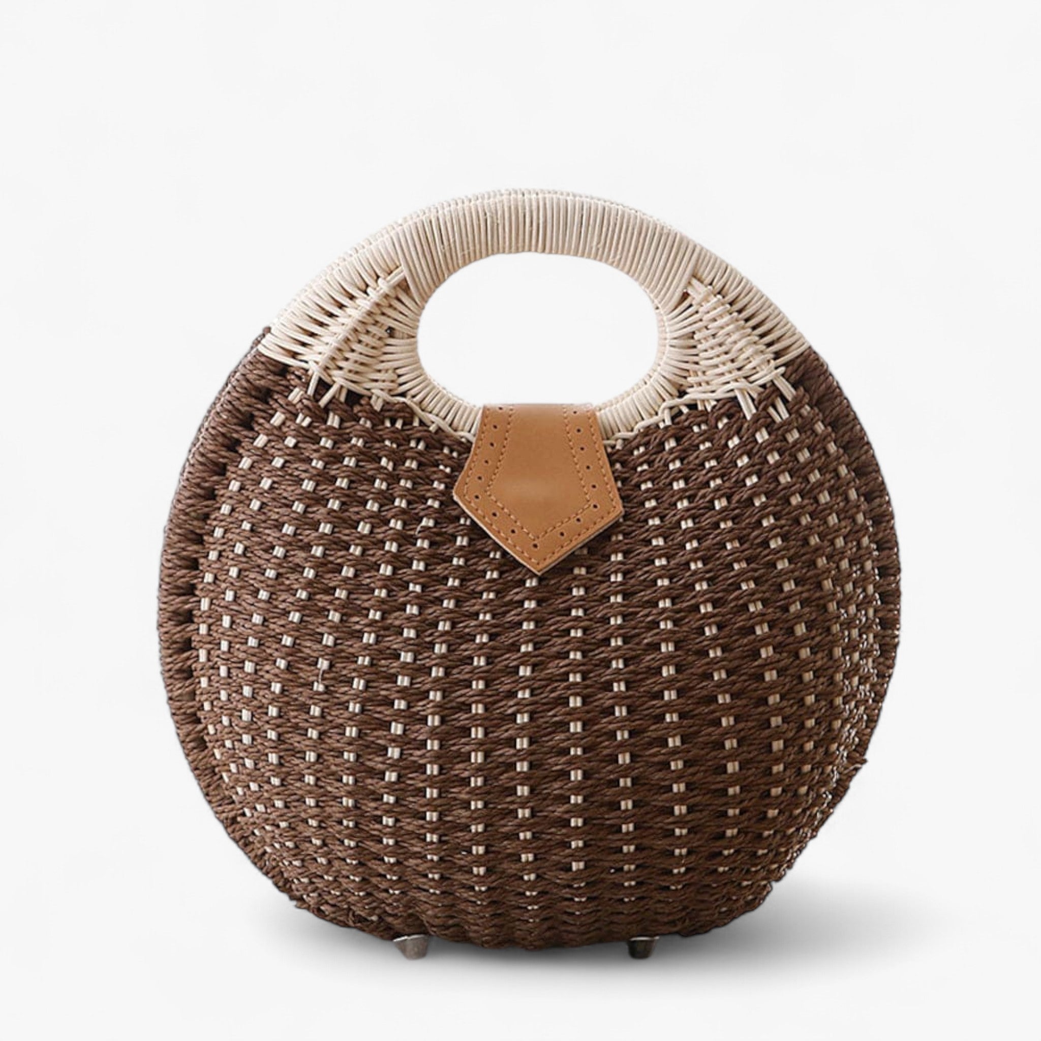 Charlotte | Borsa in rattan - Marrone - Bags handbags rattan bags Tassen women bags Women's handbags - Concept Palermo