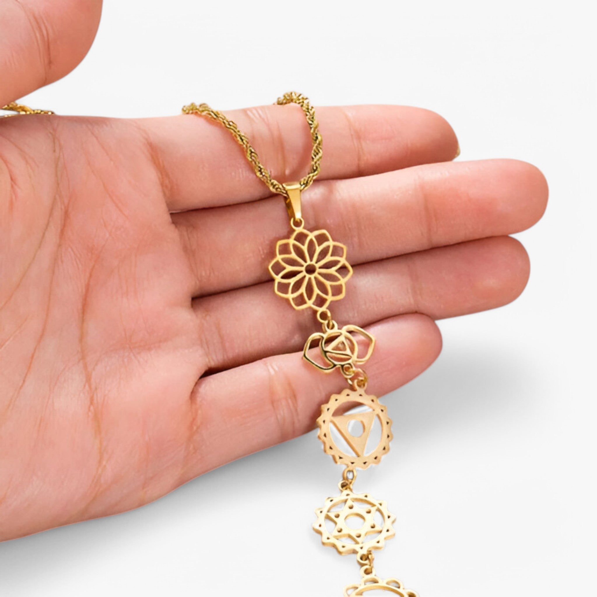 Luna | Collana delle Dee dei 7 Chakra - - 7 Chakra all Bali Chakra Handgemacht Kraft Mutter Erde necklace out-of-stock Urkraft - Concept Palermo
