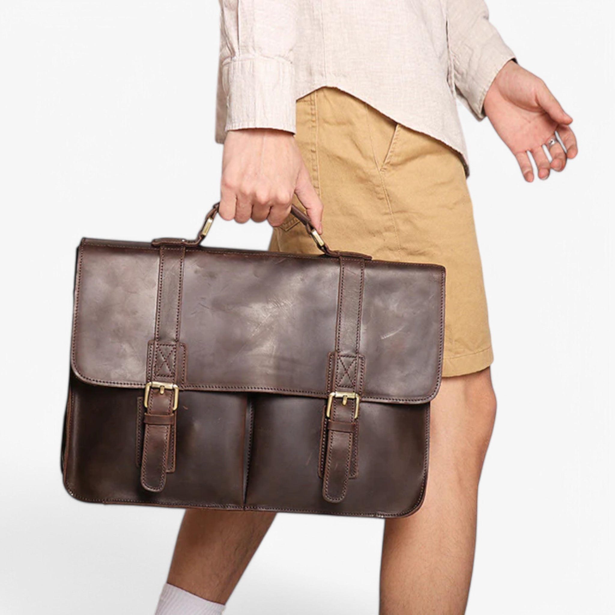Matteo | Elegante Borsa Ventiquattrore in Pelle - - - Concept Palermo