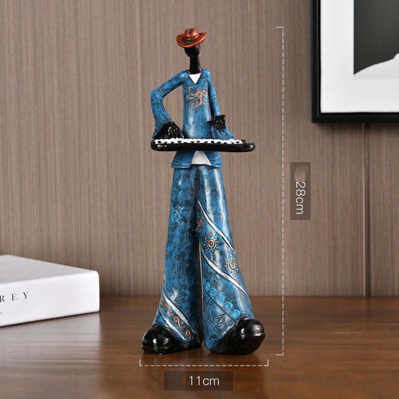 I musicisti di Handmade Music Sides hanno messo insieme la loro band - Pianista - Decor figurines home decor - Concept Palermo