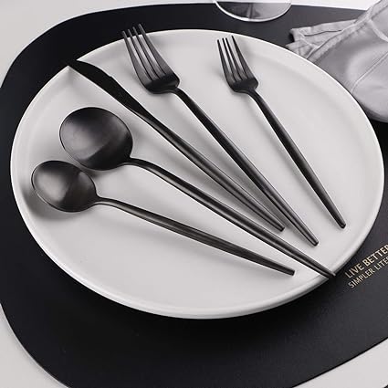 Torin - 36 pezzi di posate minimaliste - - cutlery cutlery sets Flatware Sets forks knives minimalist cutlery spoons stainless steel teaspoons - Concept Palermo
